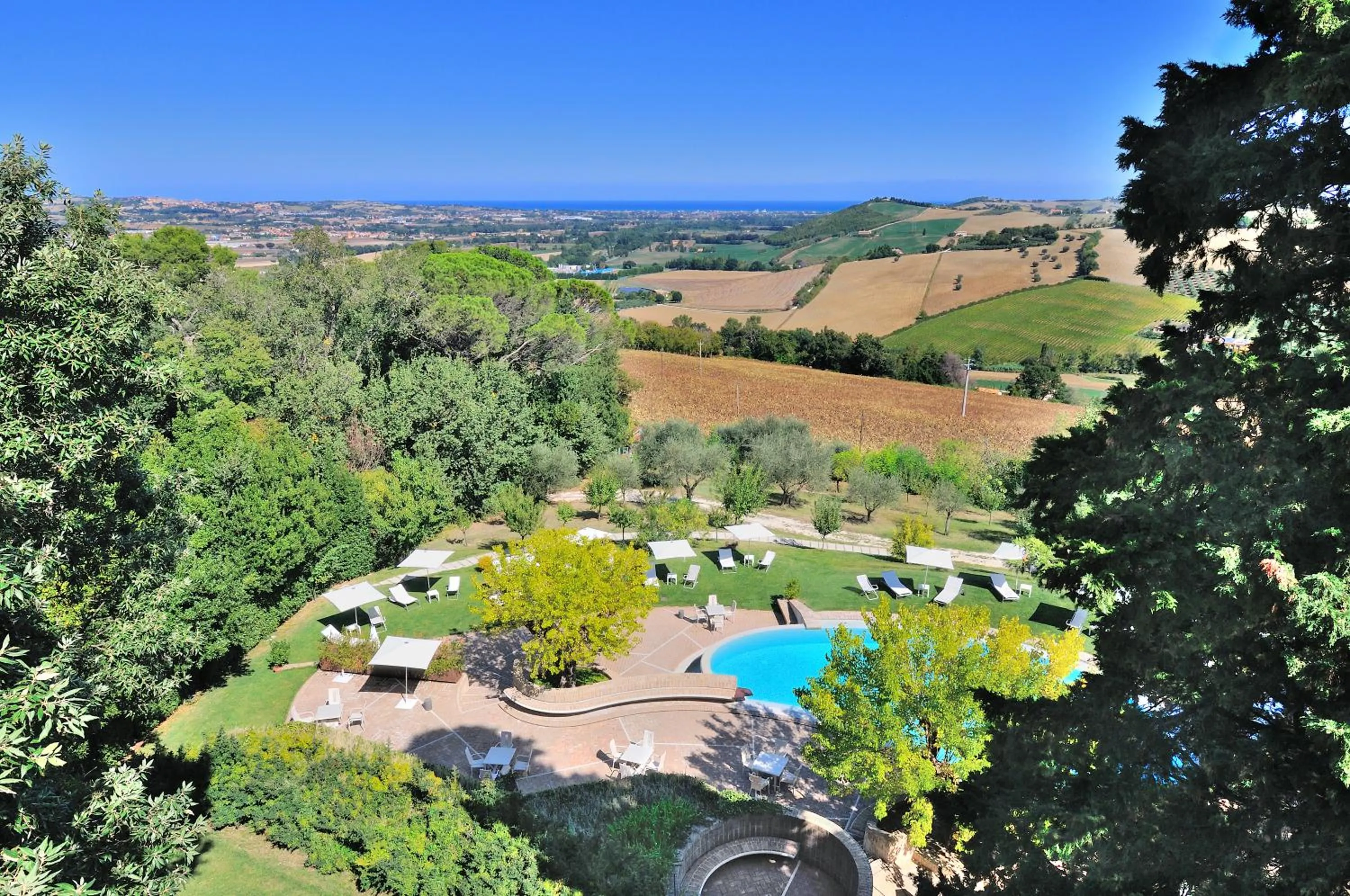 Garden view in Castello Di Monterado