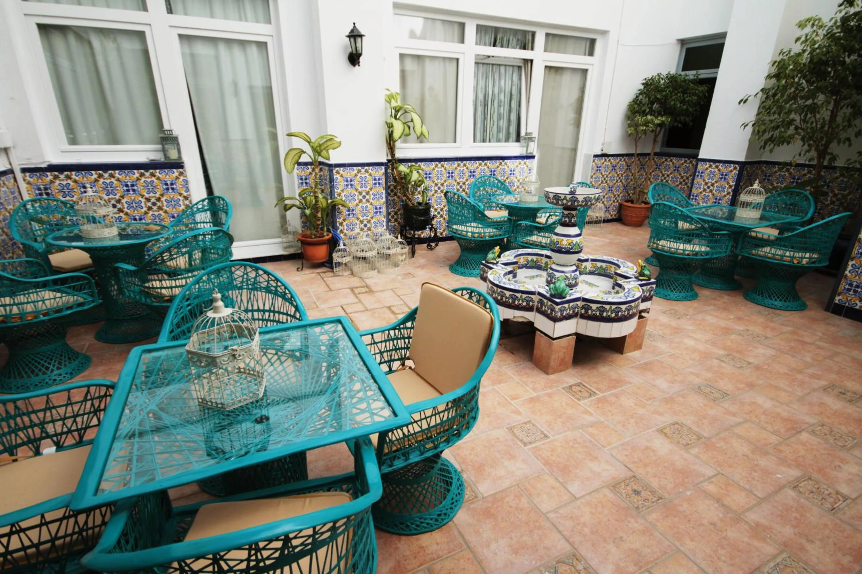 Patio in Hotel Moon Dreams Mediterráneo