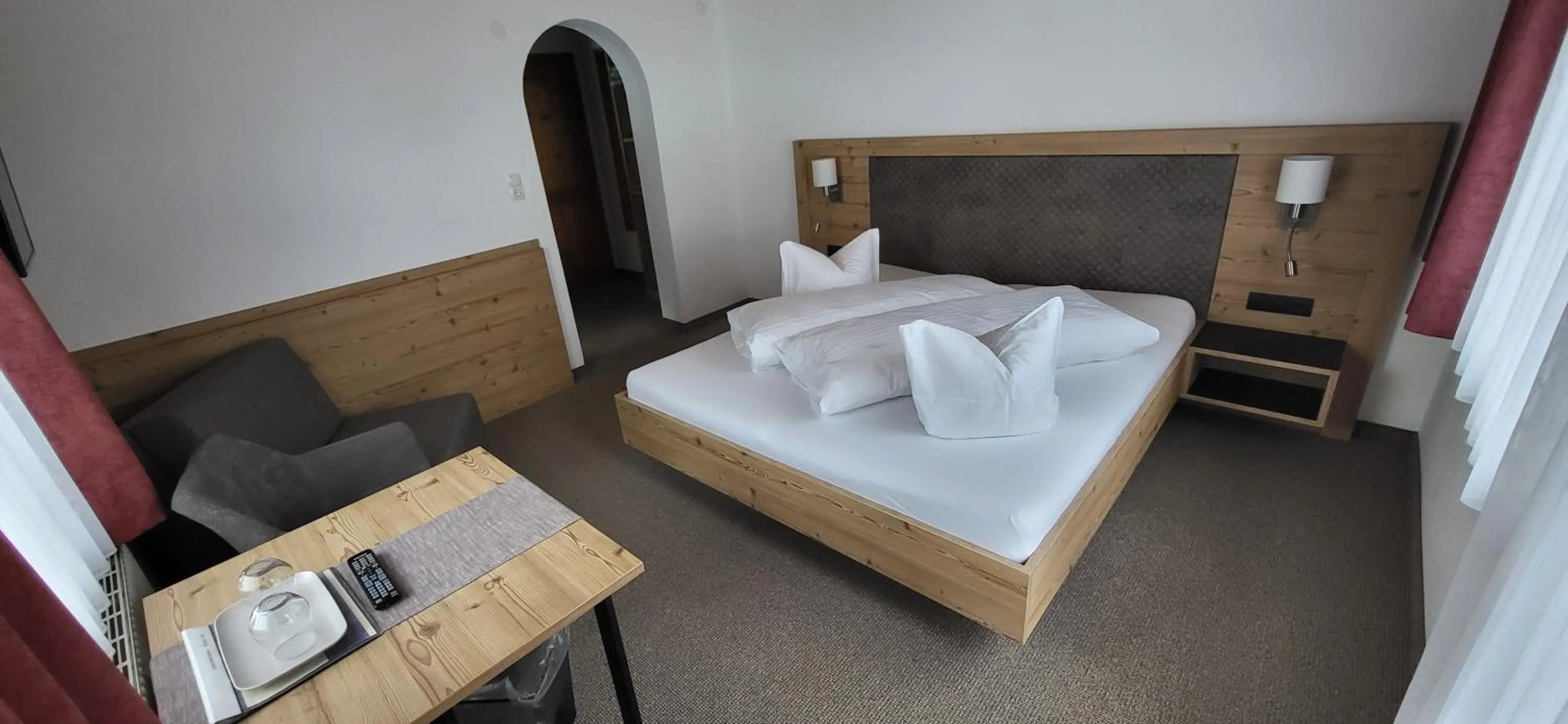 Bed in Hotel Gsallbach