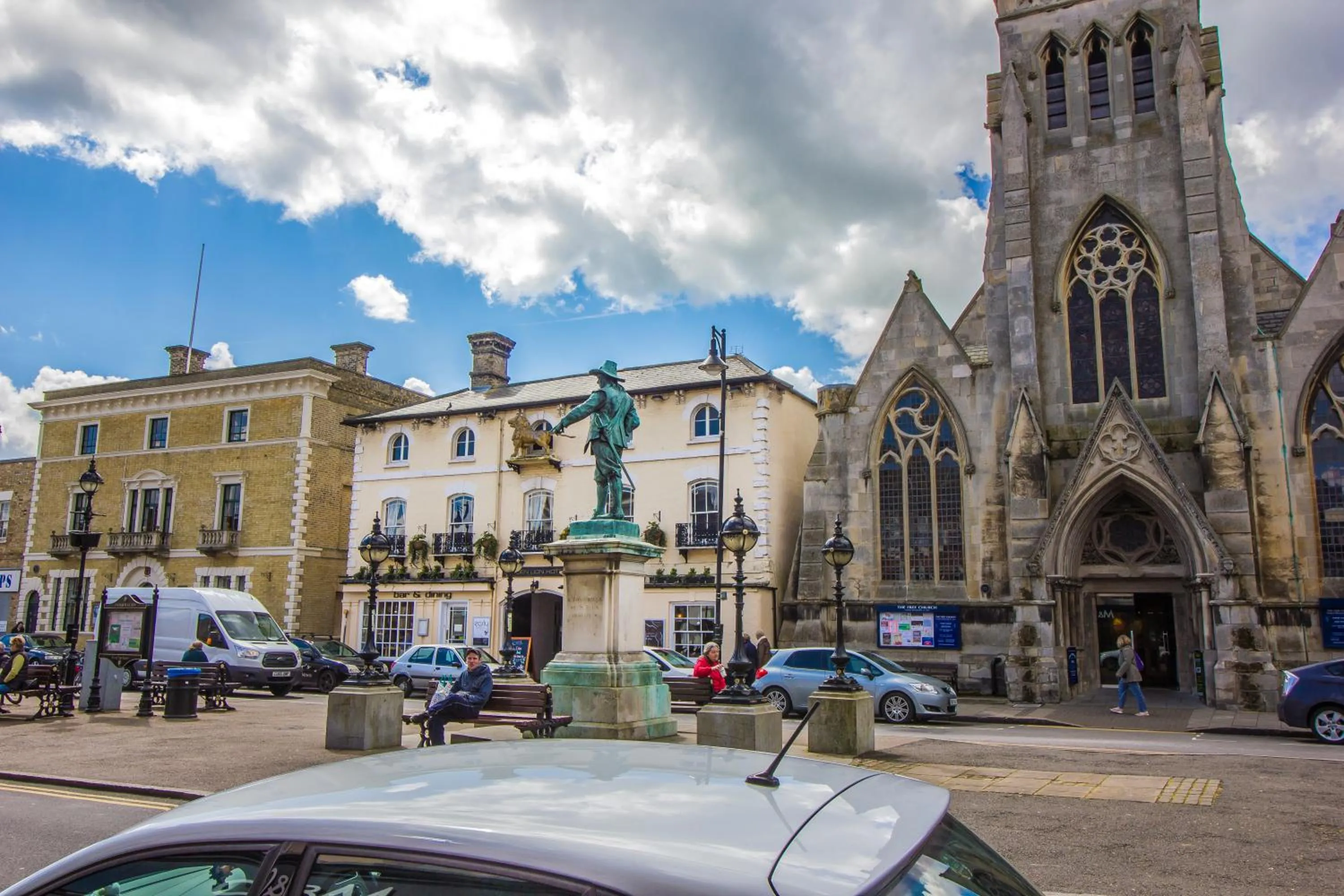 Facade/entrance in The Golden Lion Hotel, St Ives, Cambridgeshire - The Coaching Inn Group