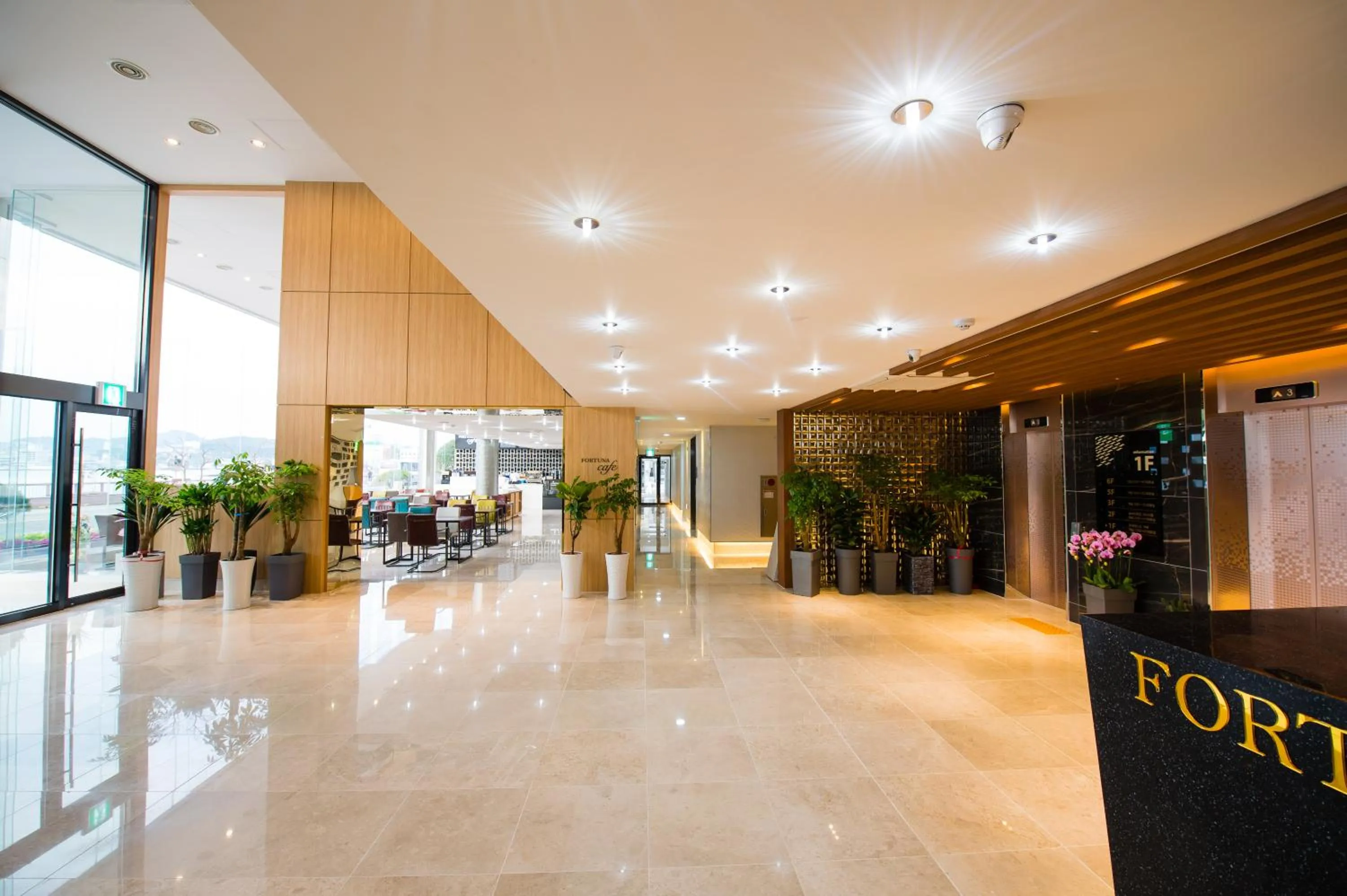 Lobby or reception in Fortuna Hotel