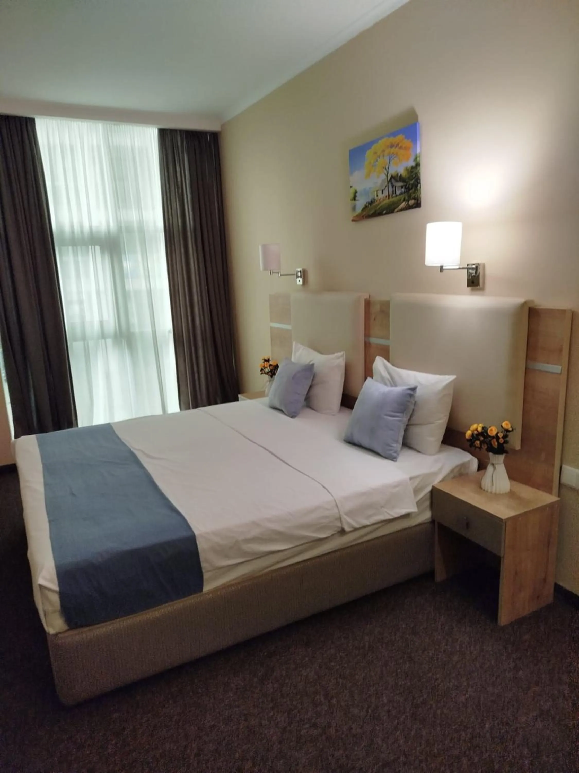 Bed in Green Tower Hotel