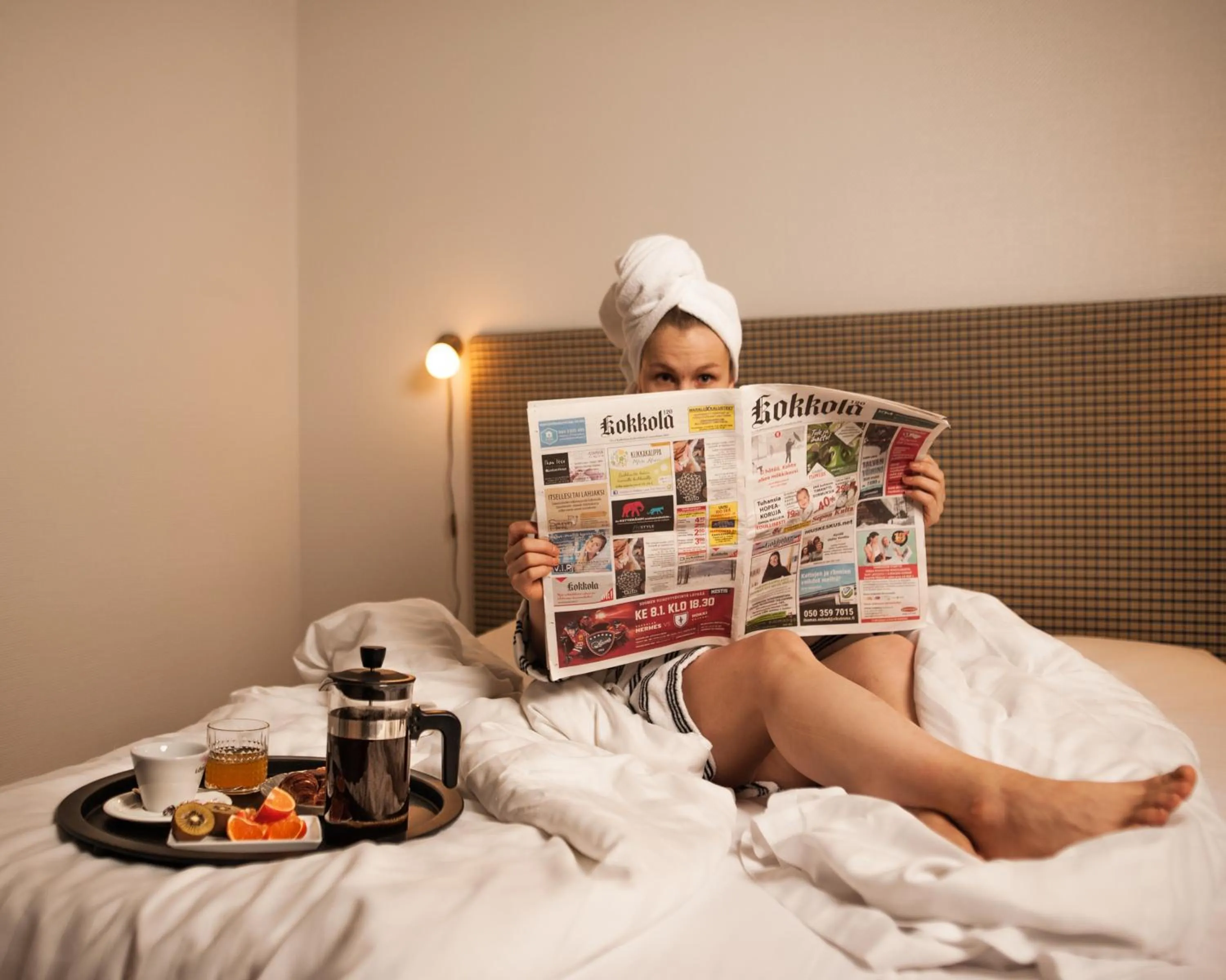 Decorative detail, Bed in Hotel Seurahuone