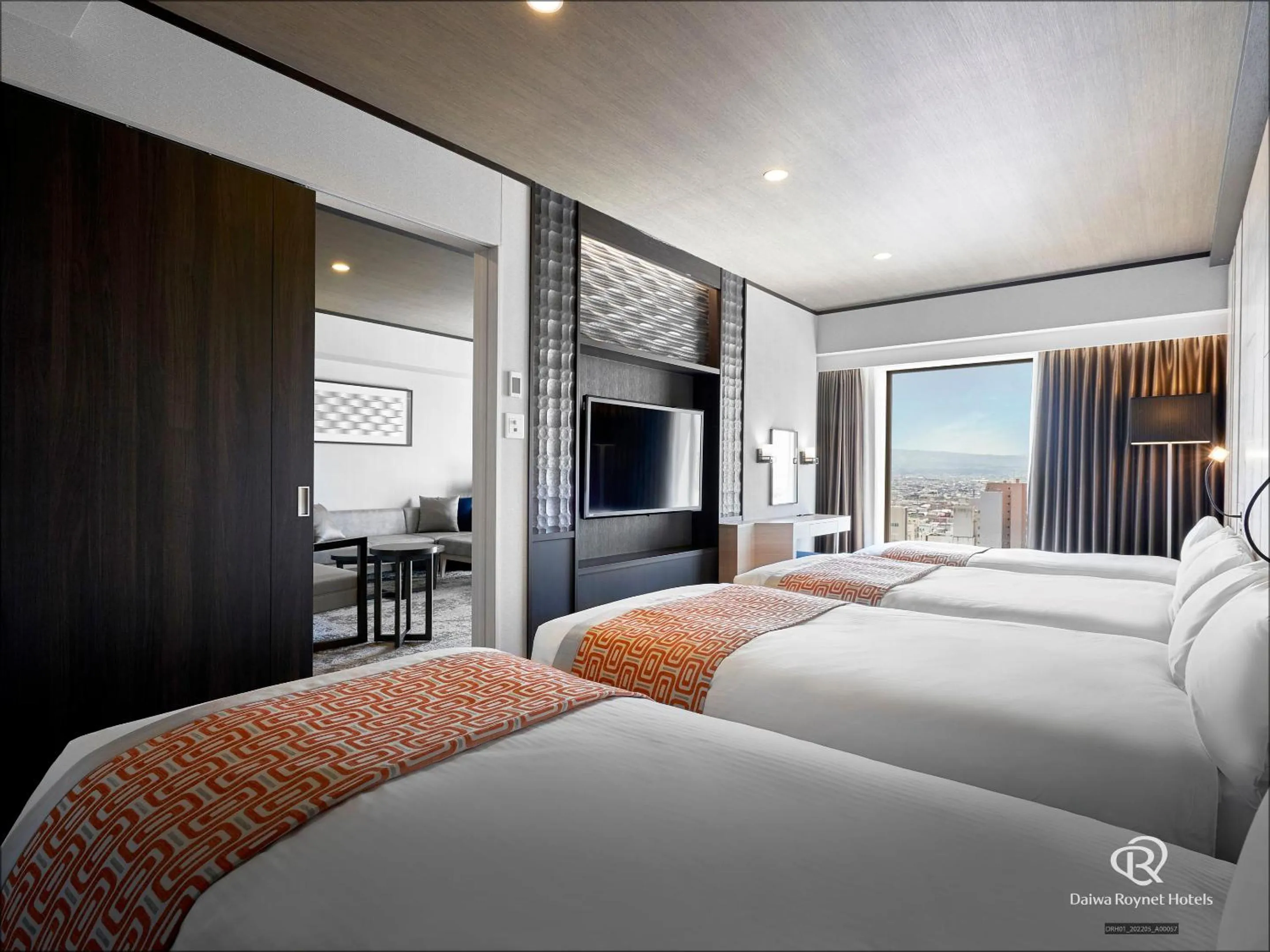 Photo of the whole room, Bed in Daiwa Roynet Hotel Aomori