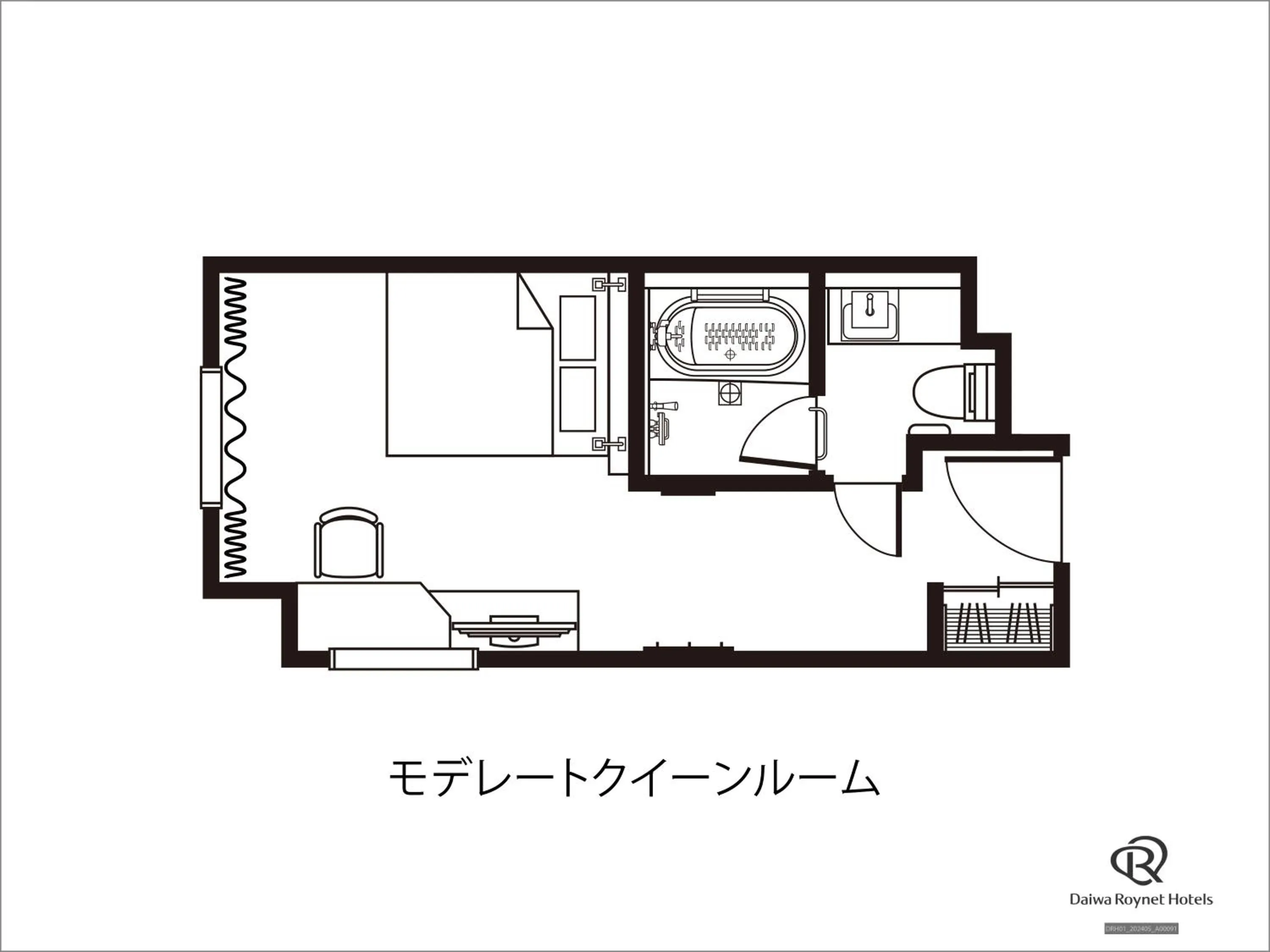 Floor plan in Daiwa Roynet Hotel Aomori