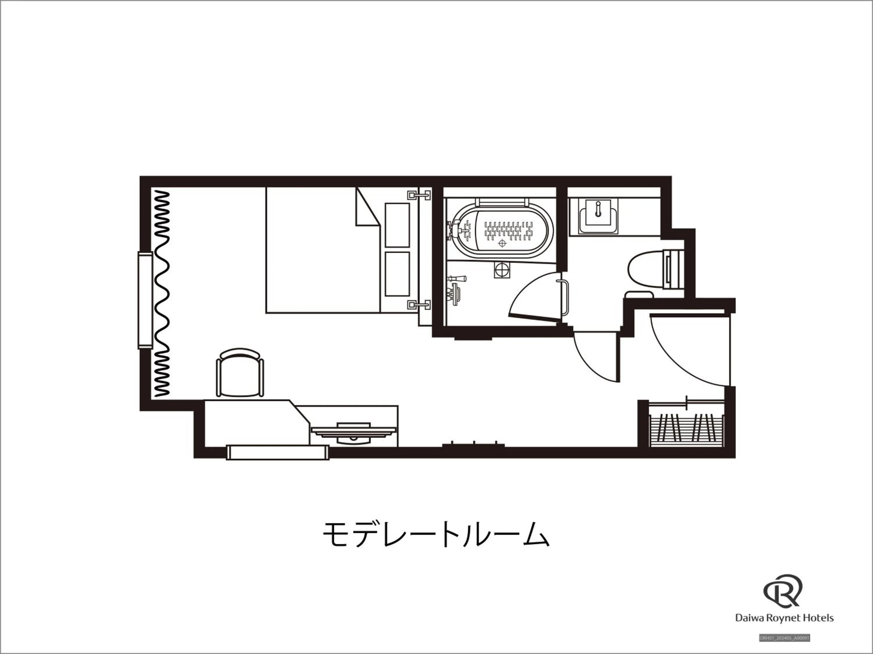 Floor plan in Daiwa Roynet Hotel Aomori