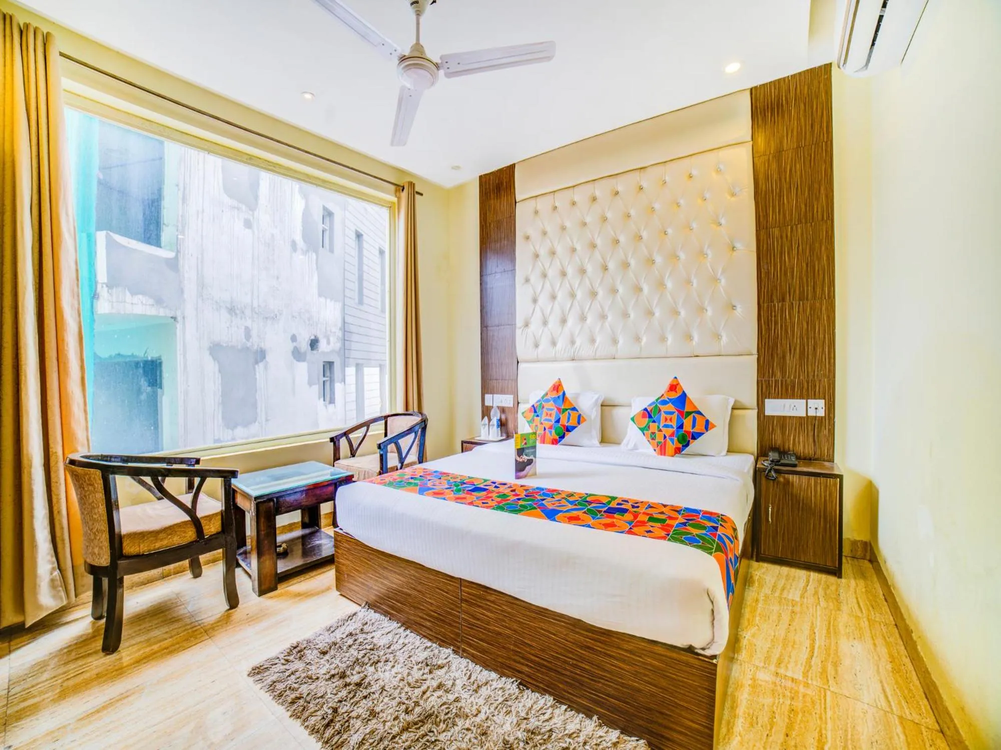 Bed in FabHotel Diamond Zirakpur