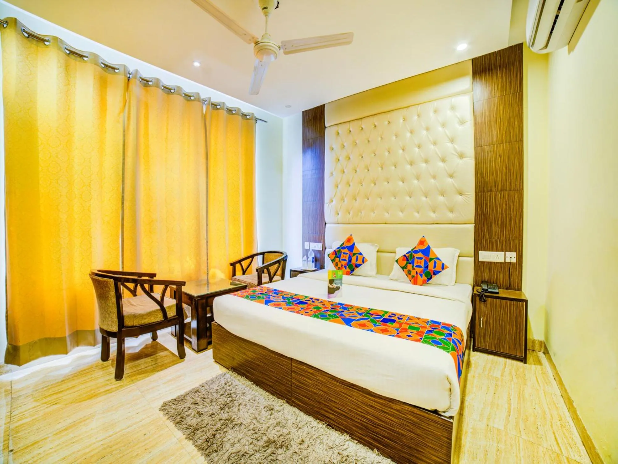 Bed in FabHotel Diamond Zirakpur