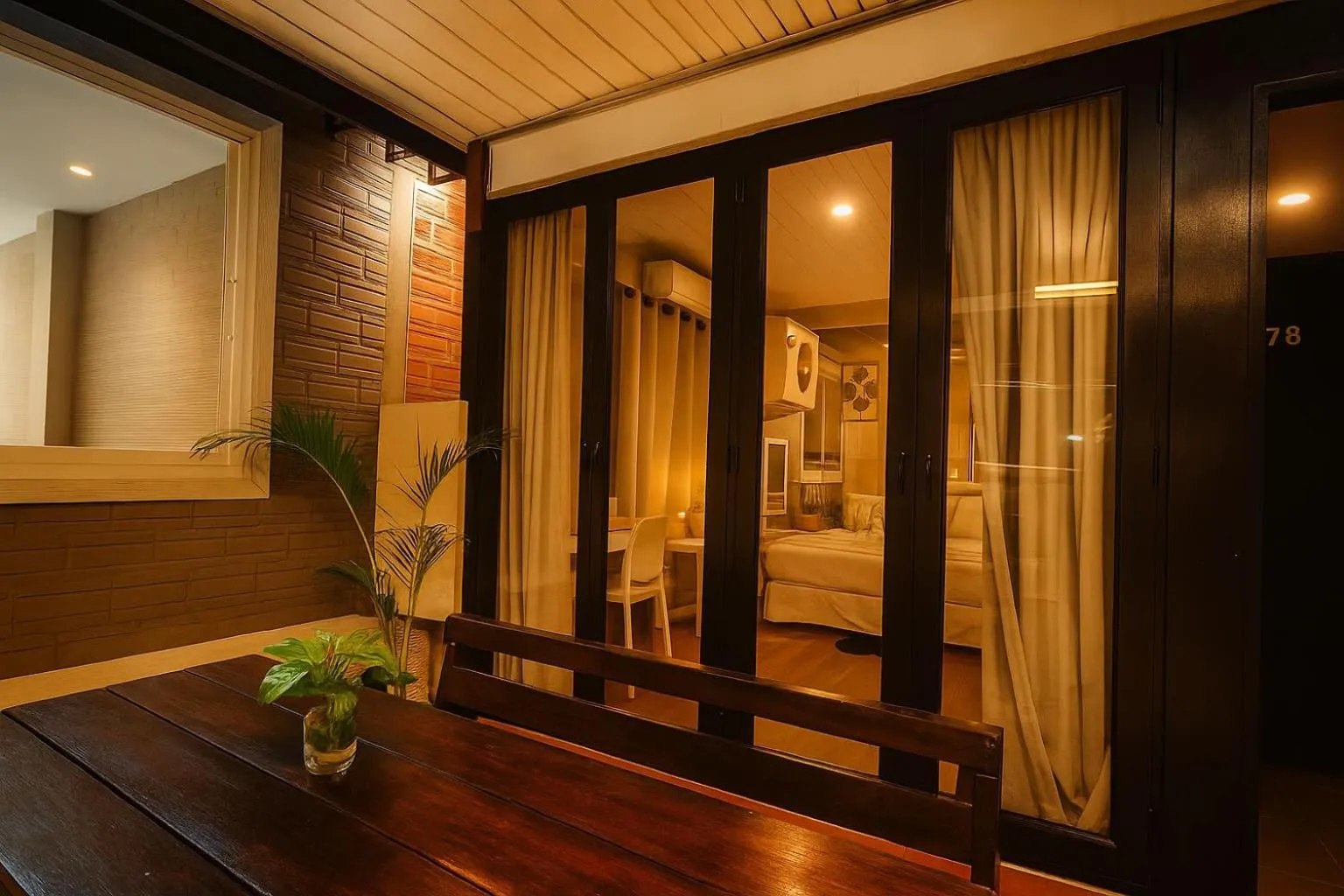 Seating area, Bed in Eclipse Hostel and Bar