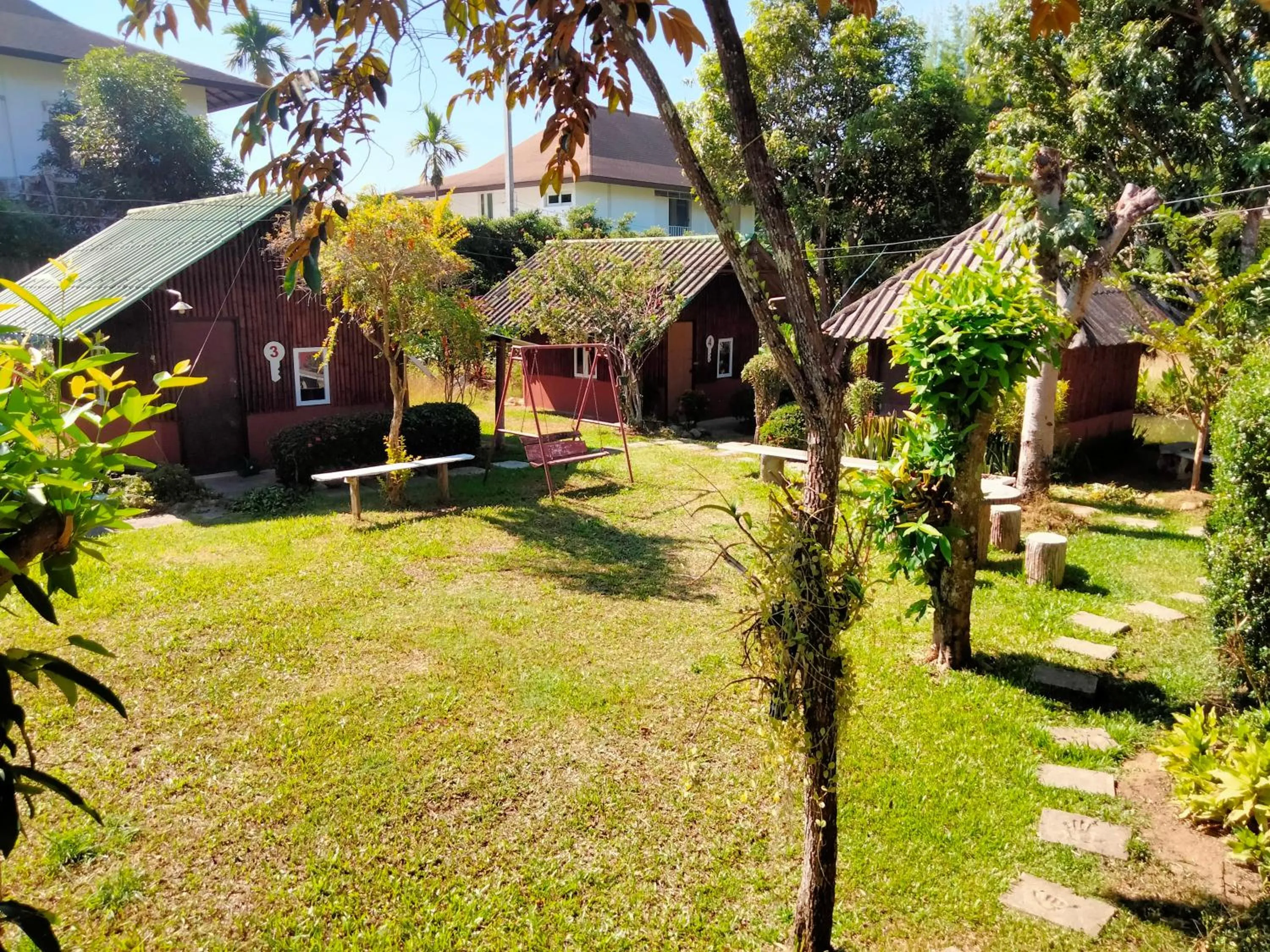 Garden view in Rainbow House Pai