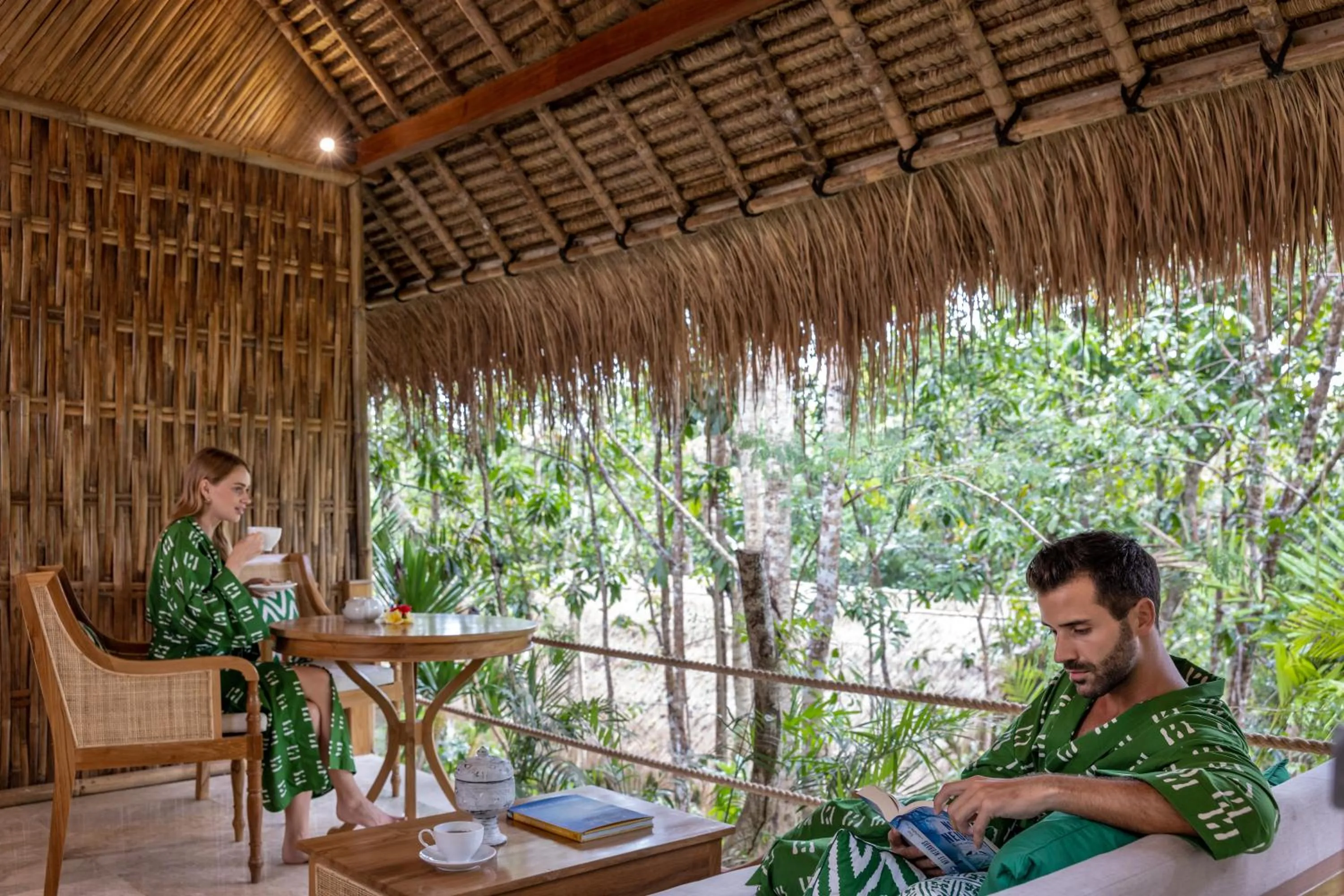 Patio in The Mesare Eco Resort