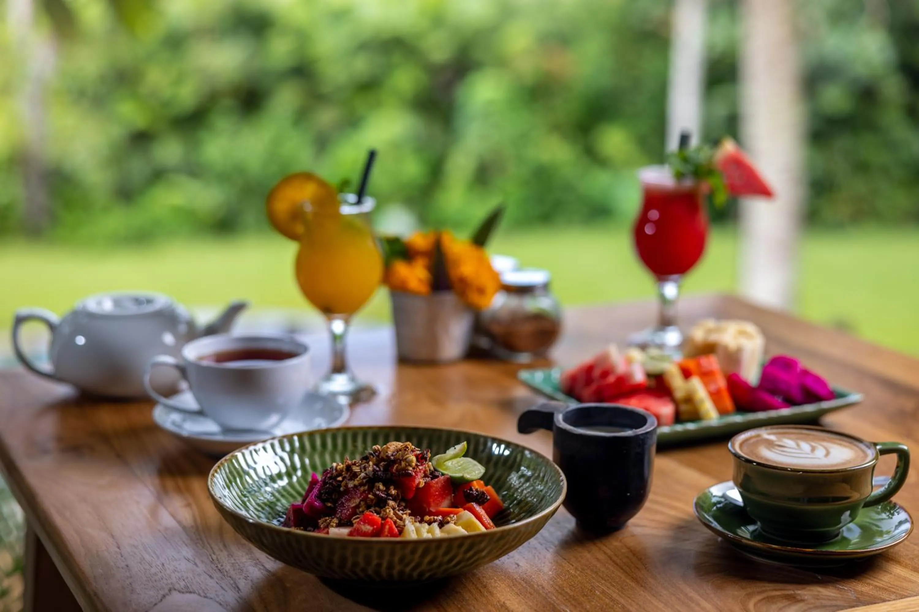 Food and drinks in The Mesare Eco Resort