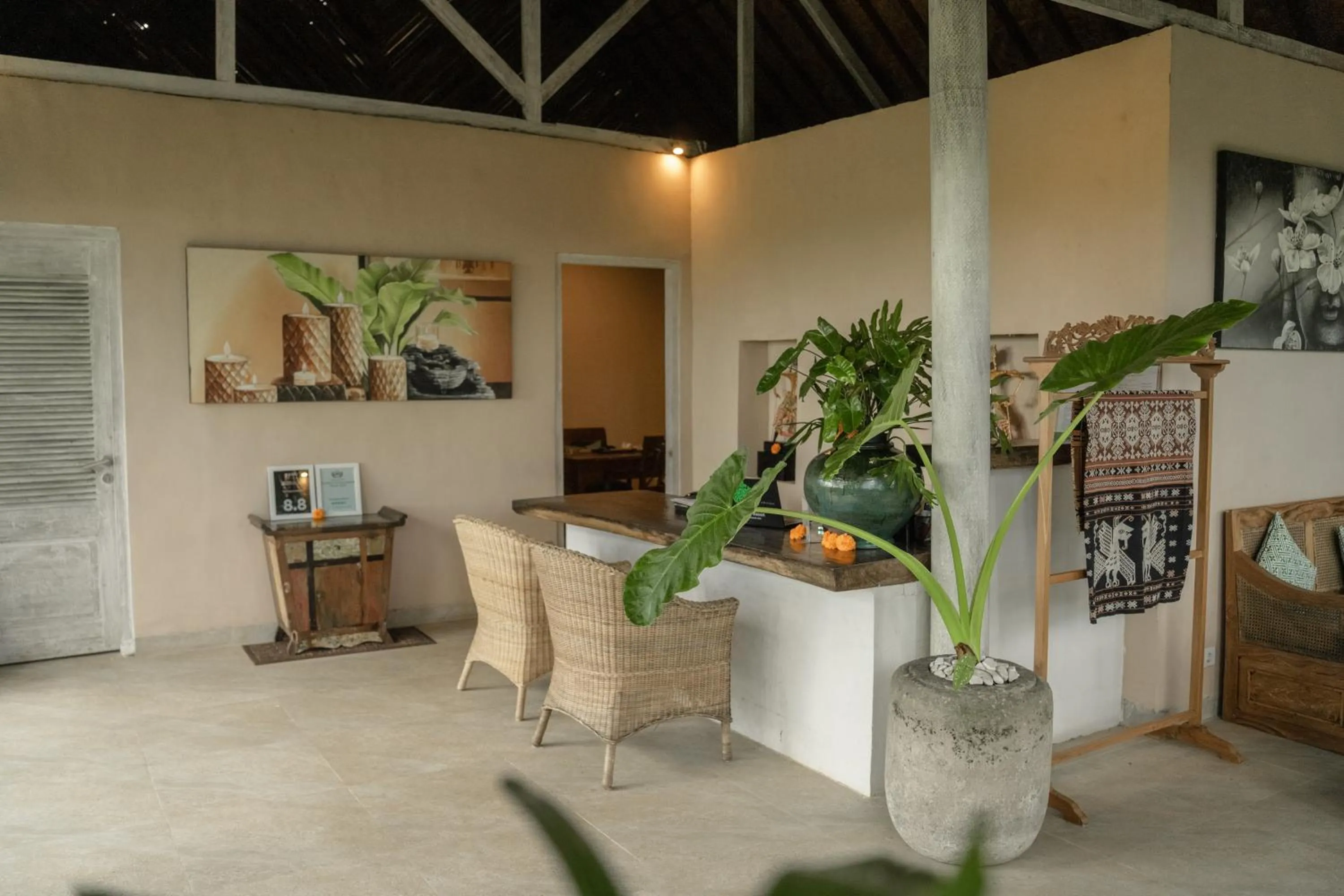 Lobby or reception in The Mesare Eco Resort
