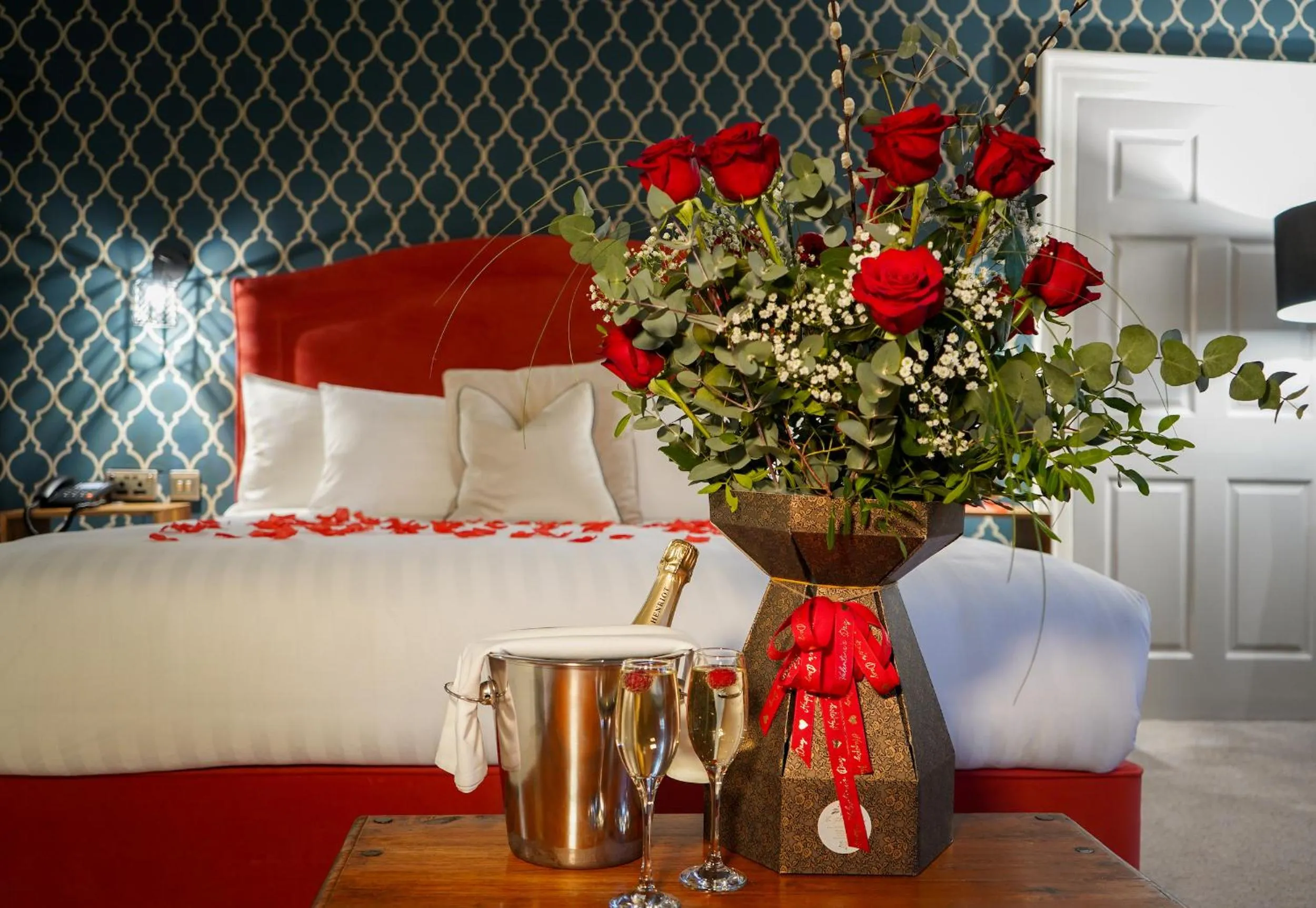 Bed in Owston Hall Hotel