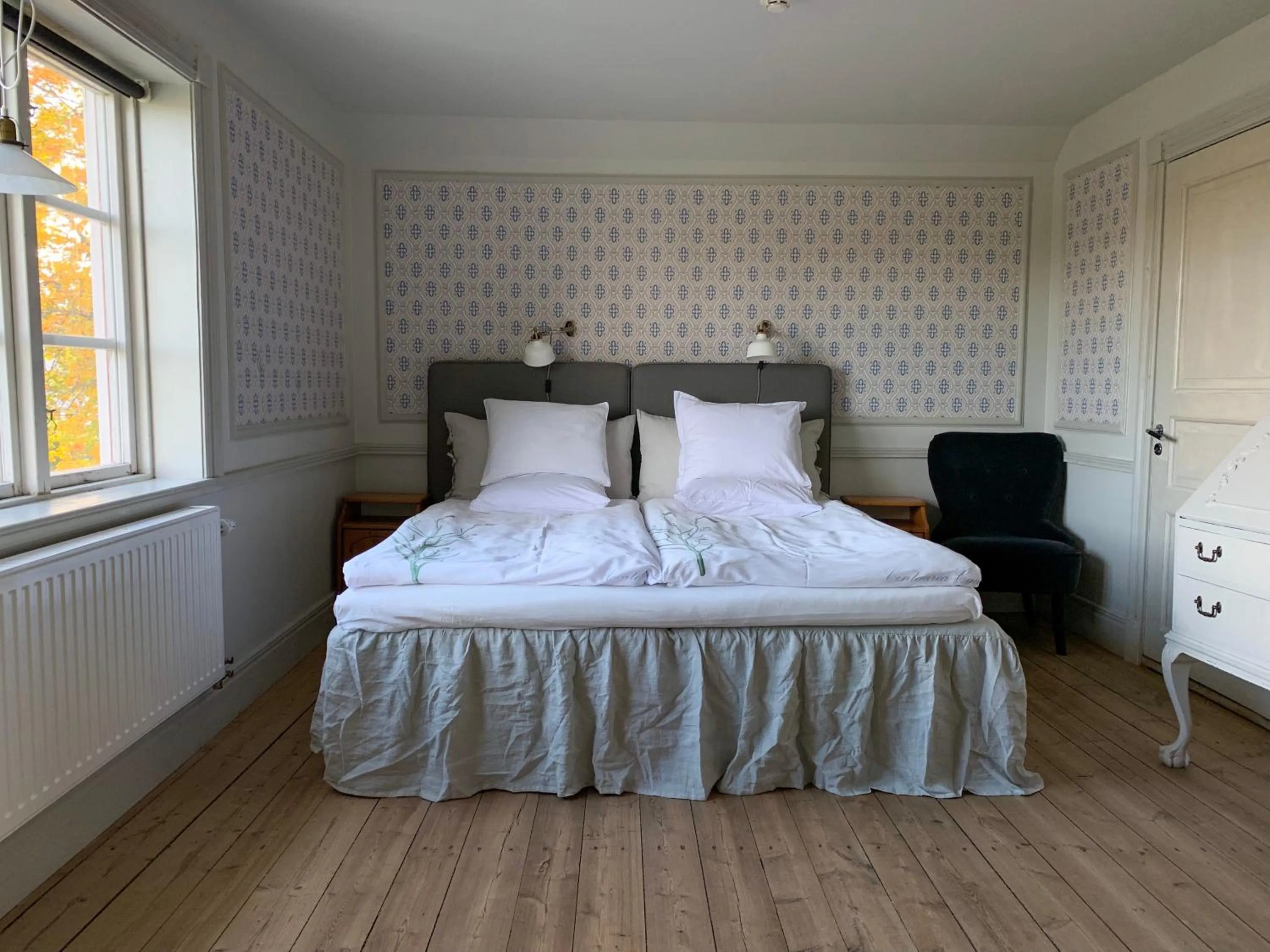 Bed in Mamma Carinas Pensionat B&B