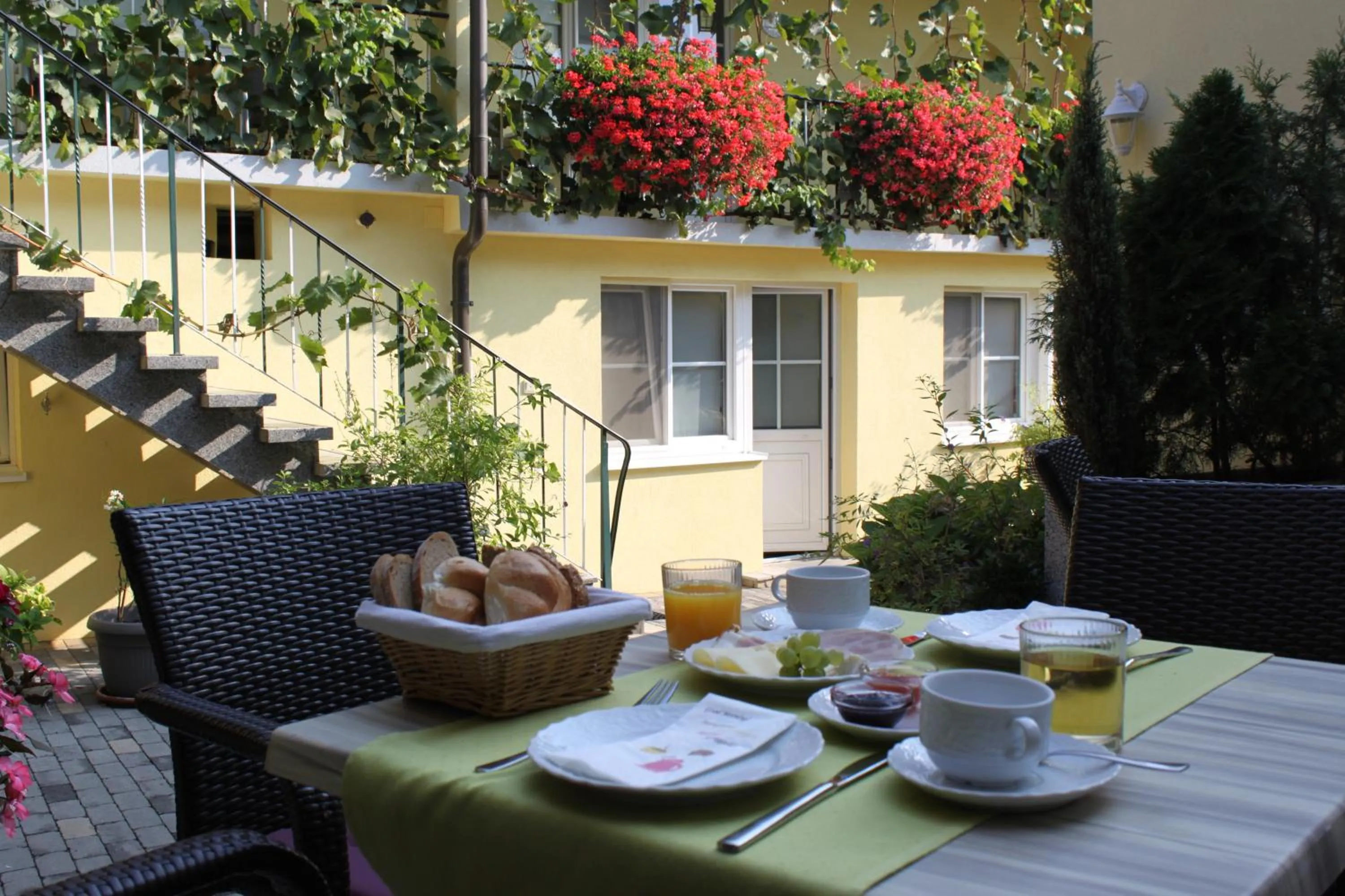 Patio in Pension Peterhof
