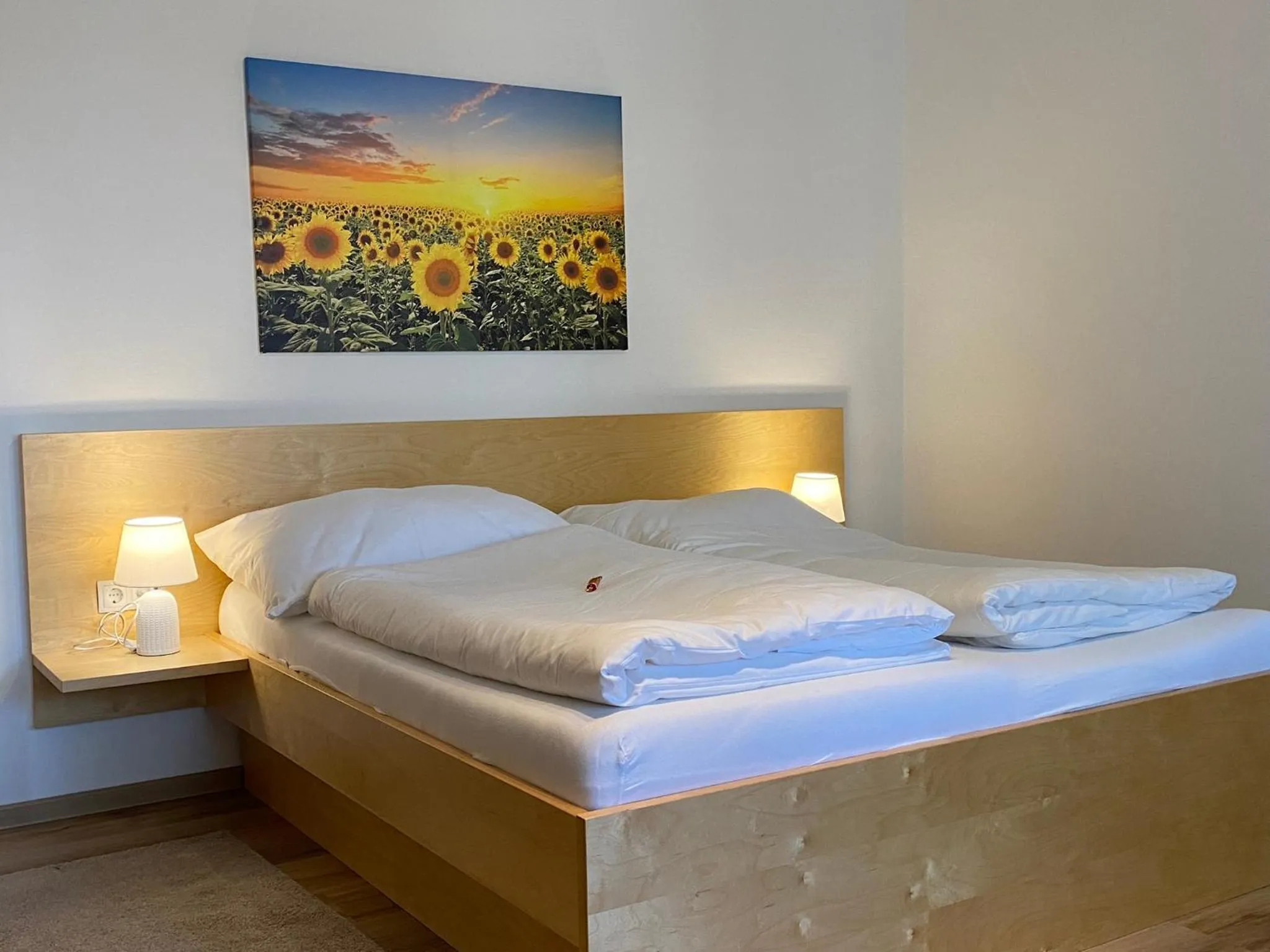 Bed in Pension Peterhof