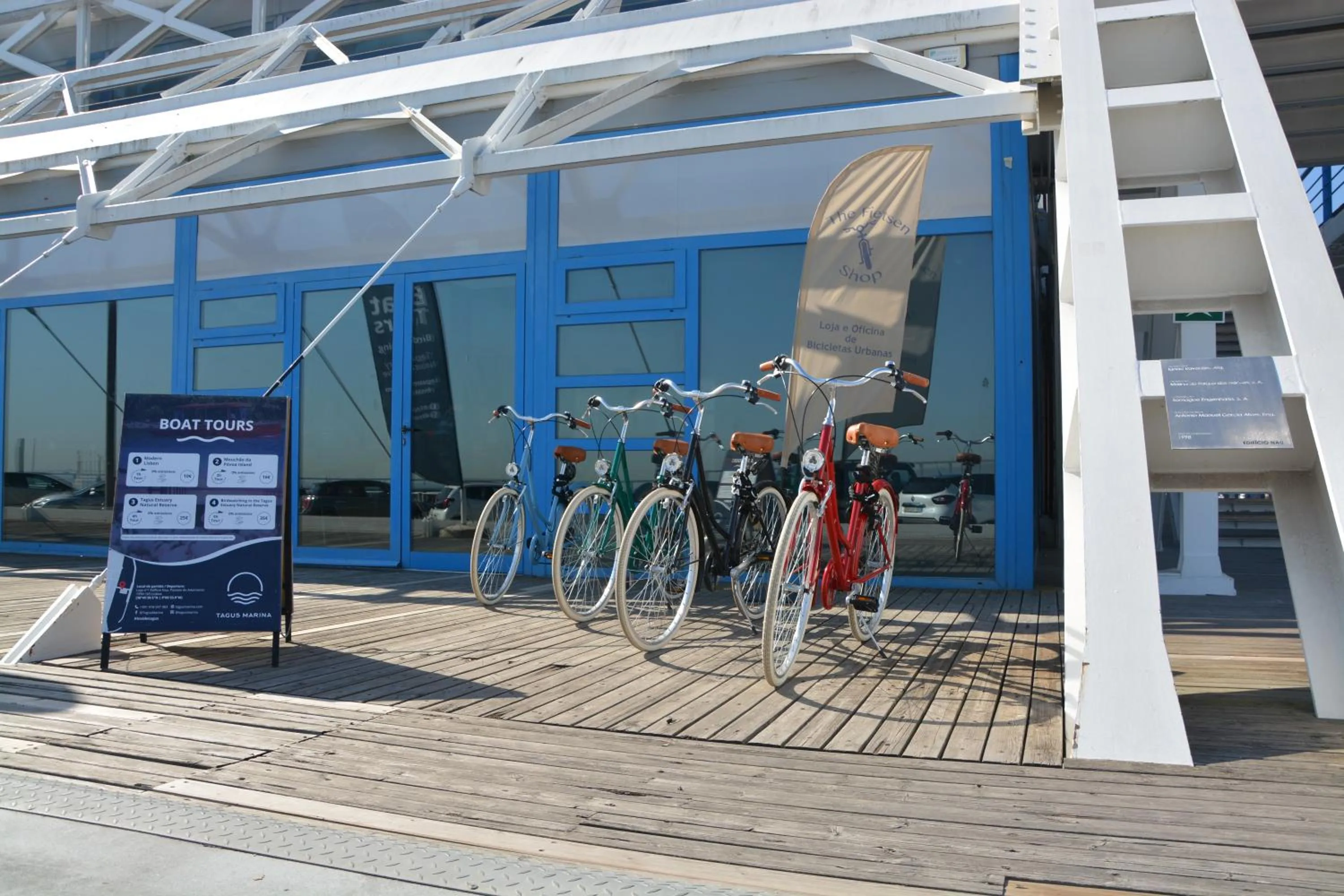 Cycling in Tagus Marina