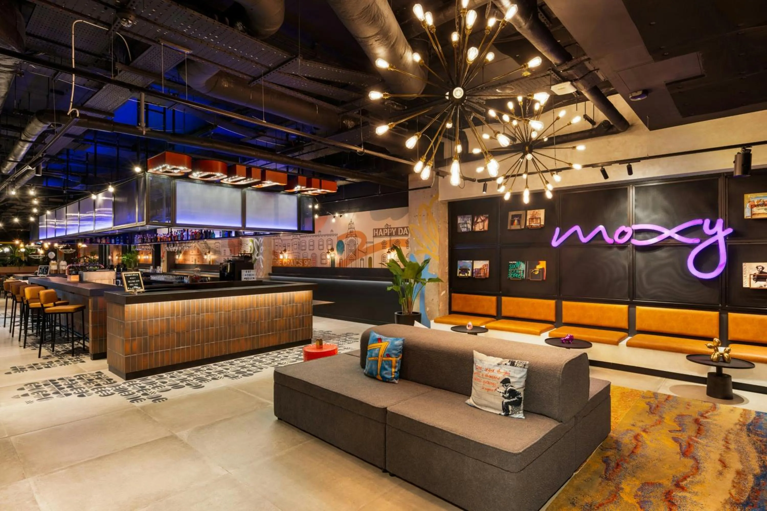 Lobby or reception in Moxy Belfast City