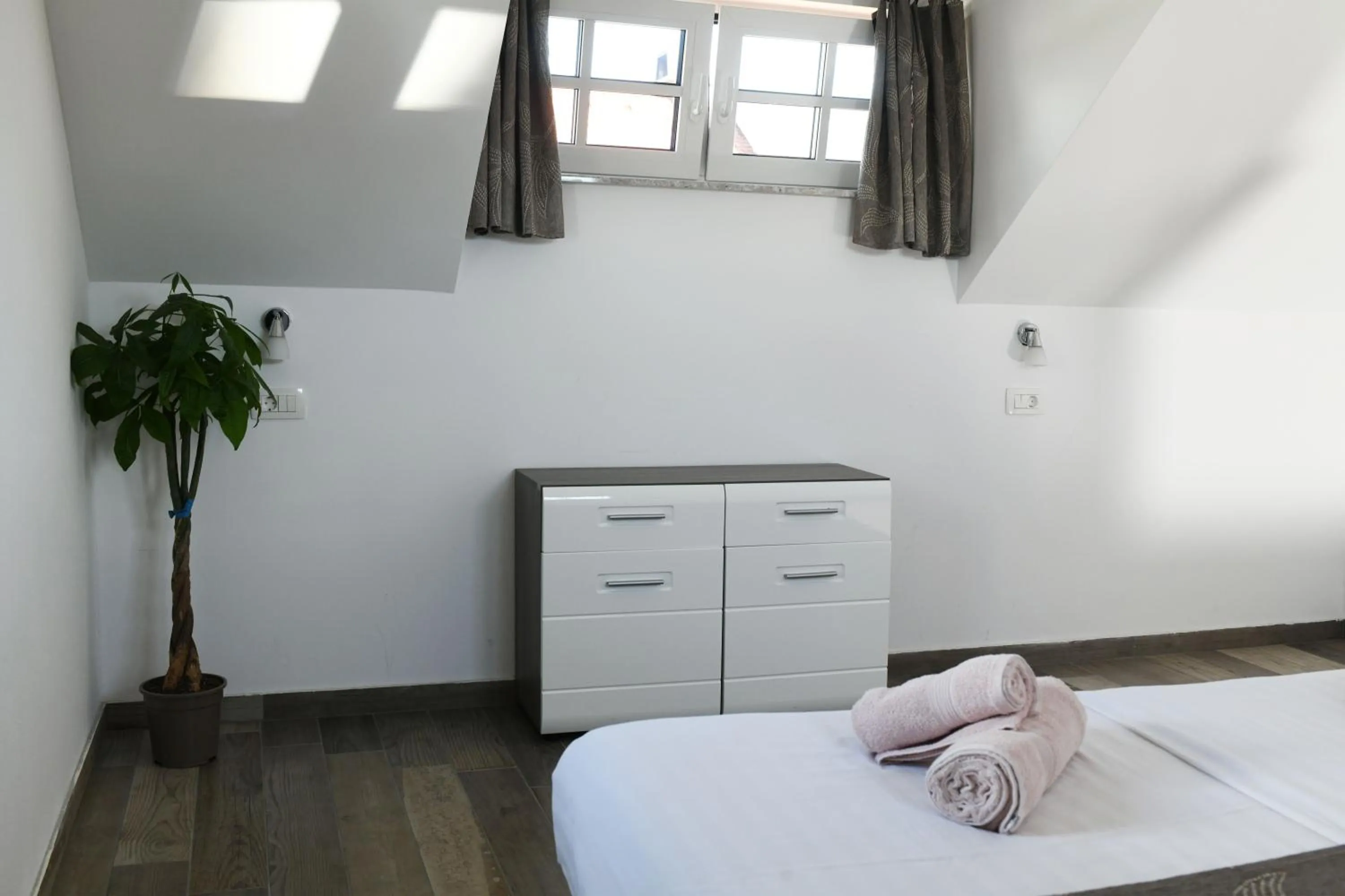 Bedroom, Bed in Resort Vidmar near Bled - rooms Vidmar