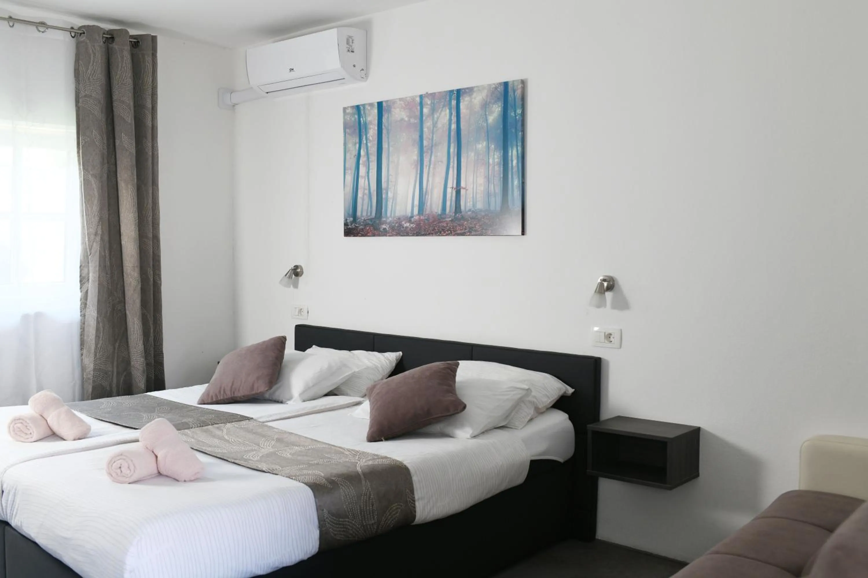 air conditioner, Bed in Resort Vidmar near Bled - rooms Vidmar