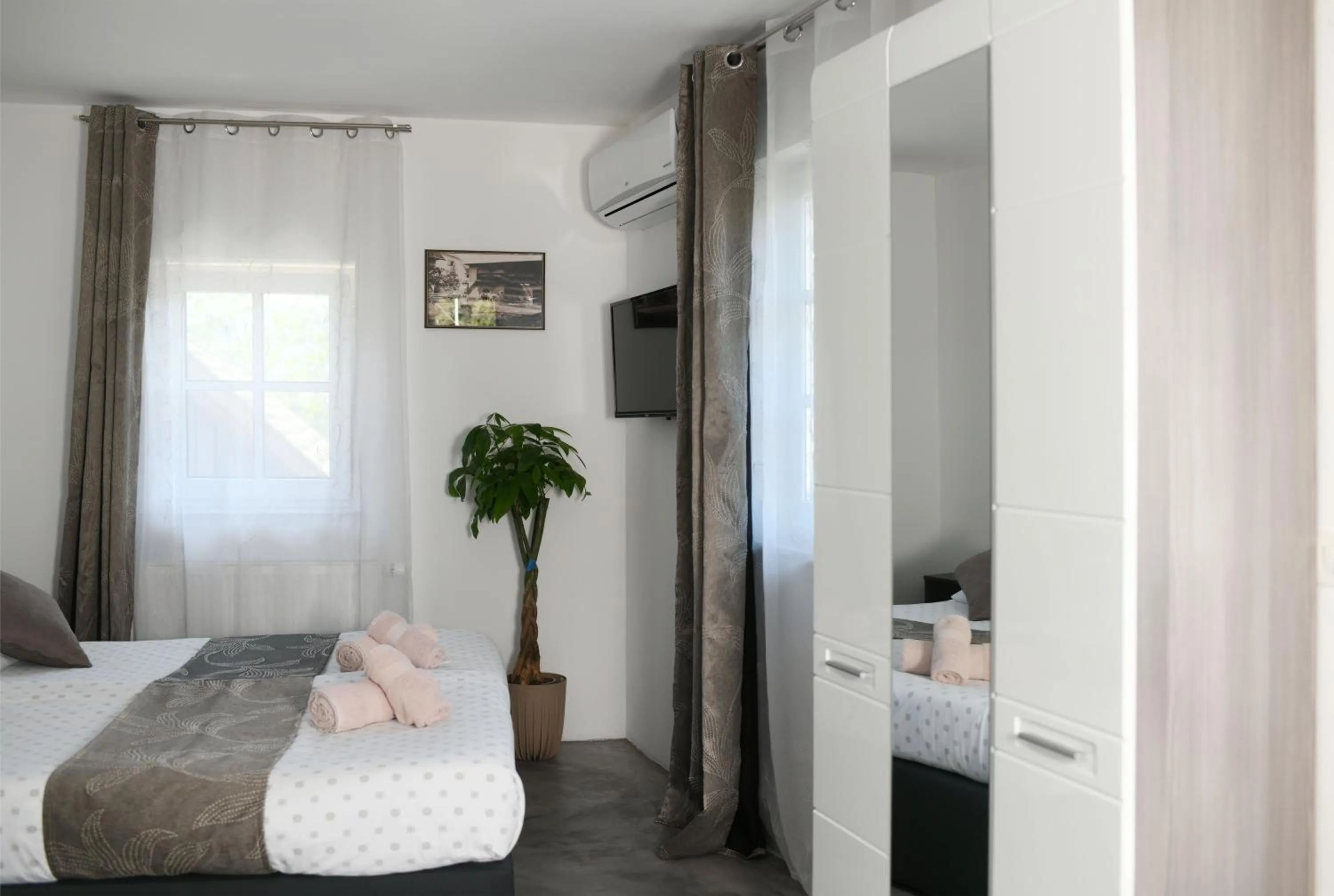 Bedroom, Bed in Resort Vidmar near Bled - rooms Vidmar