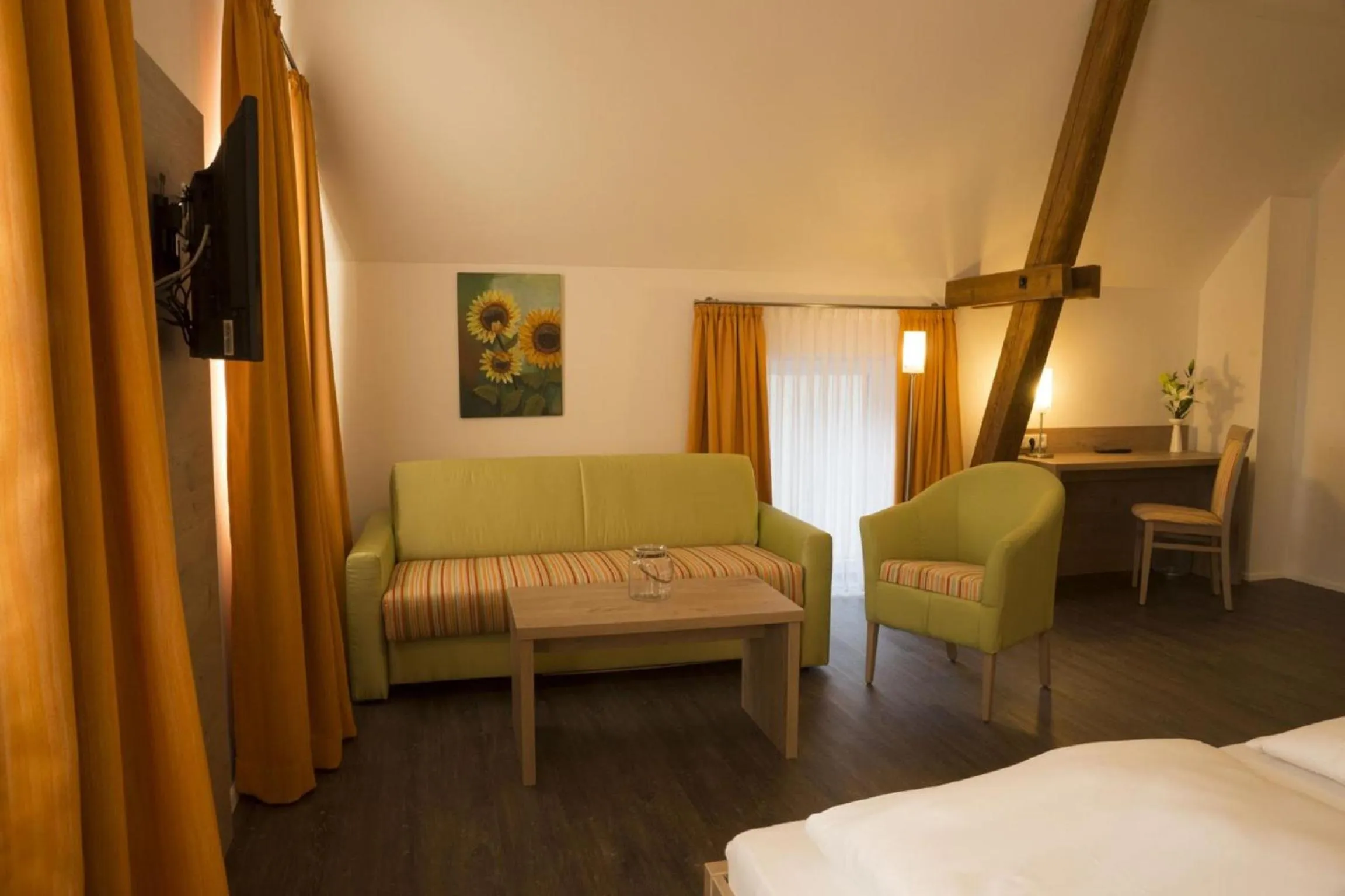 Photo of the whole room, Bed in Gasthaus Schwarzer Adler