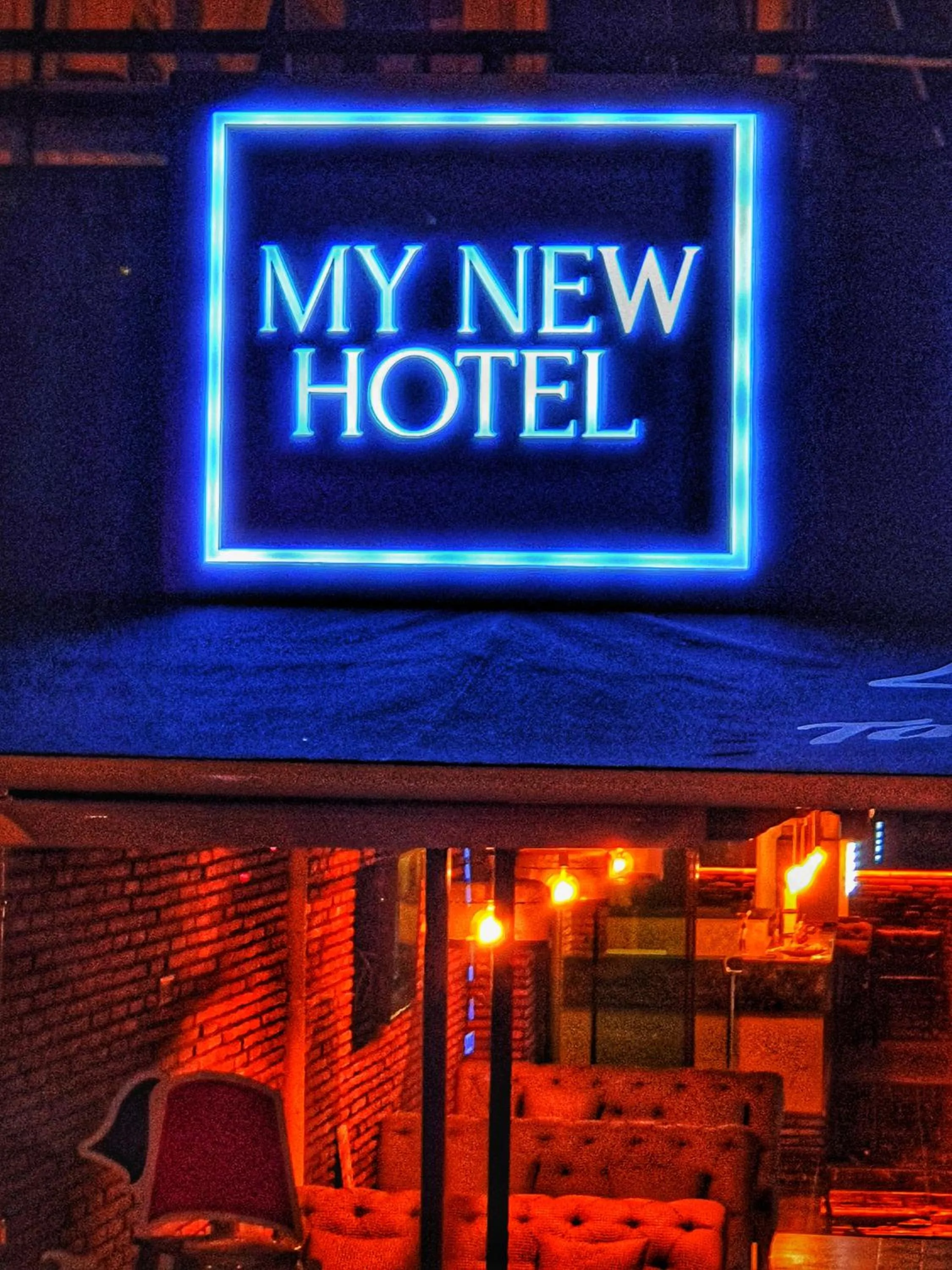 Property Logo/Sign in My New Hotel
