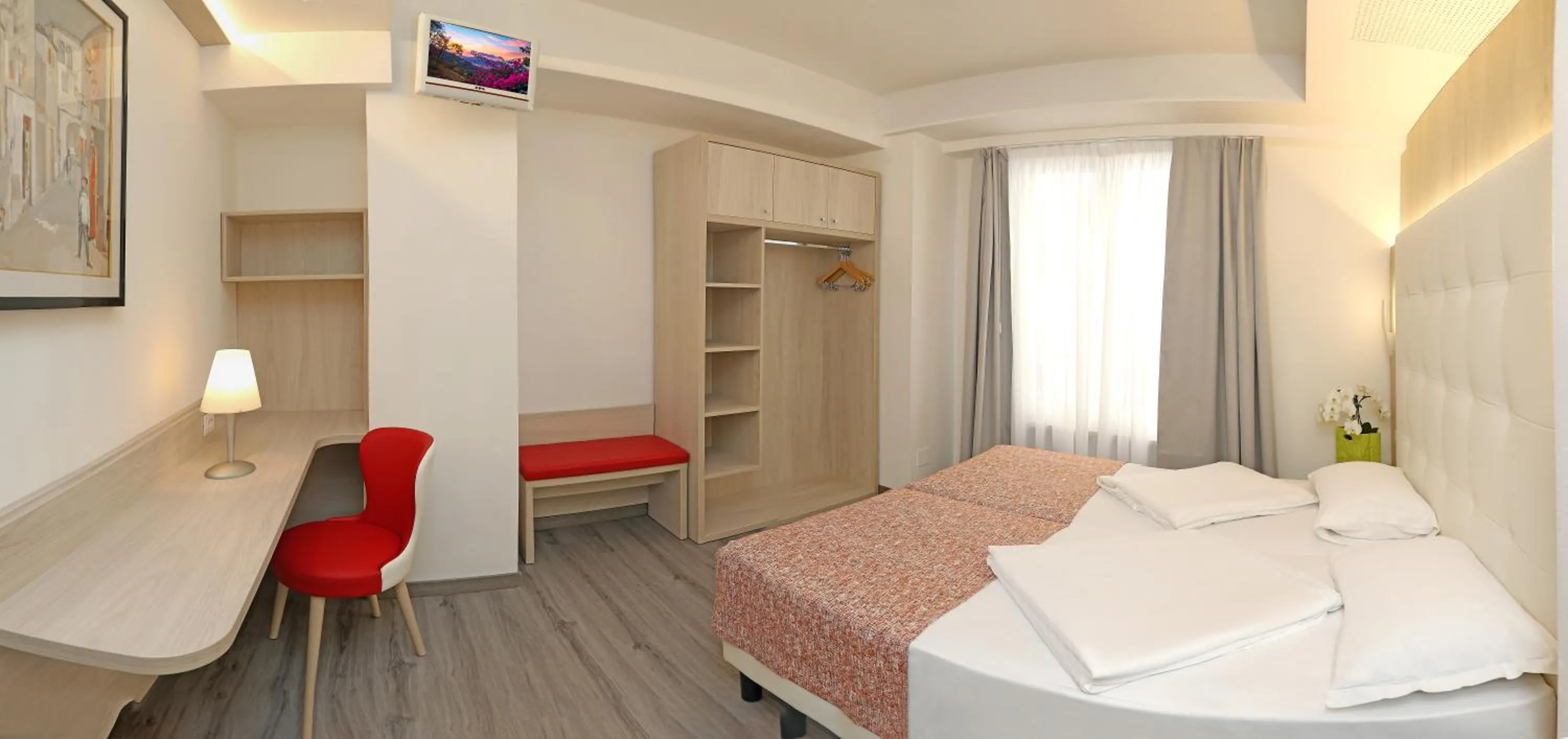 Bedroom, Bed in Hotel Orchidea