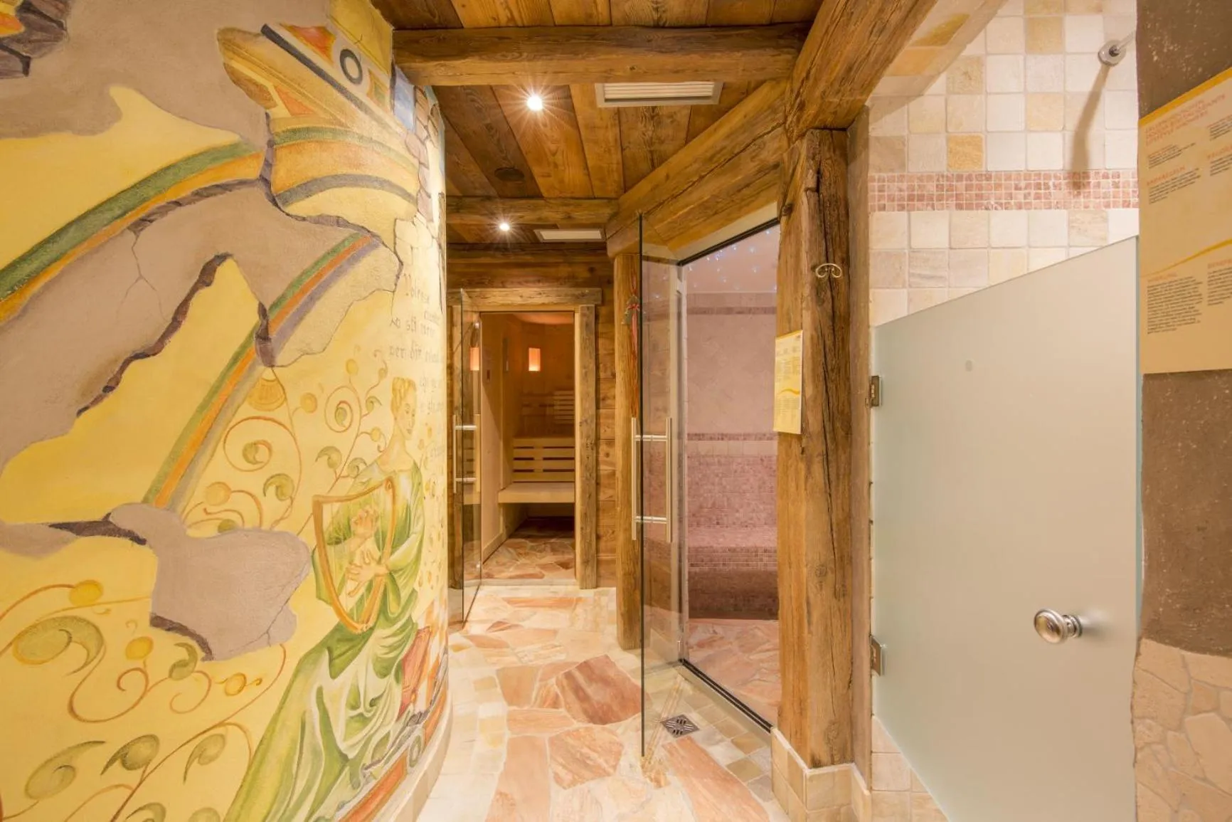 Sauna in Camping Catinaccio Rosengarten