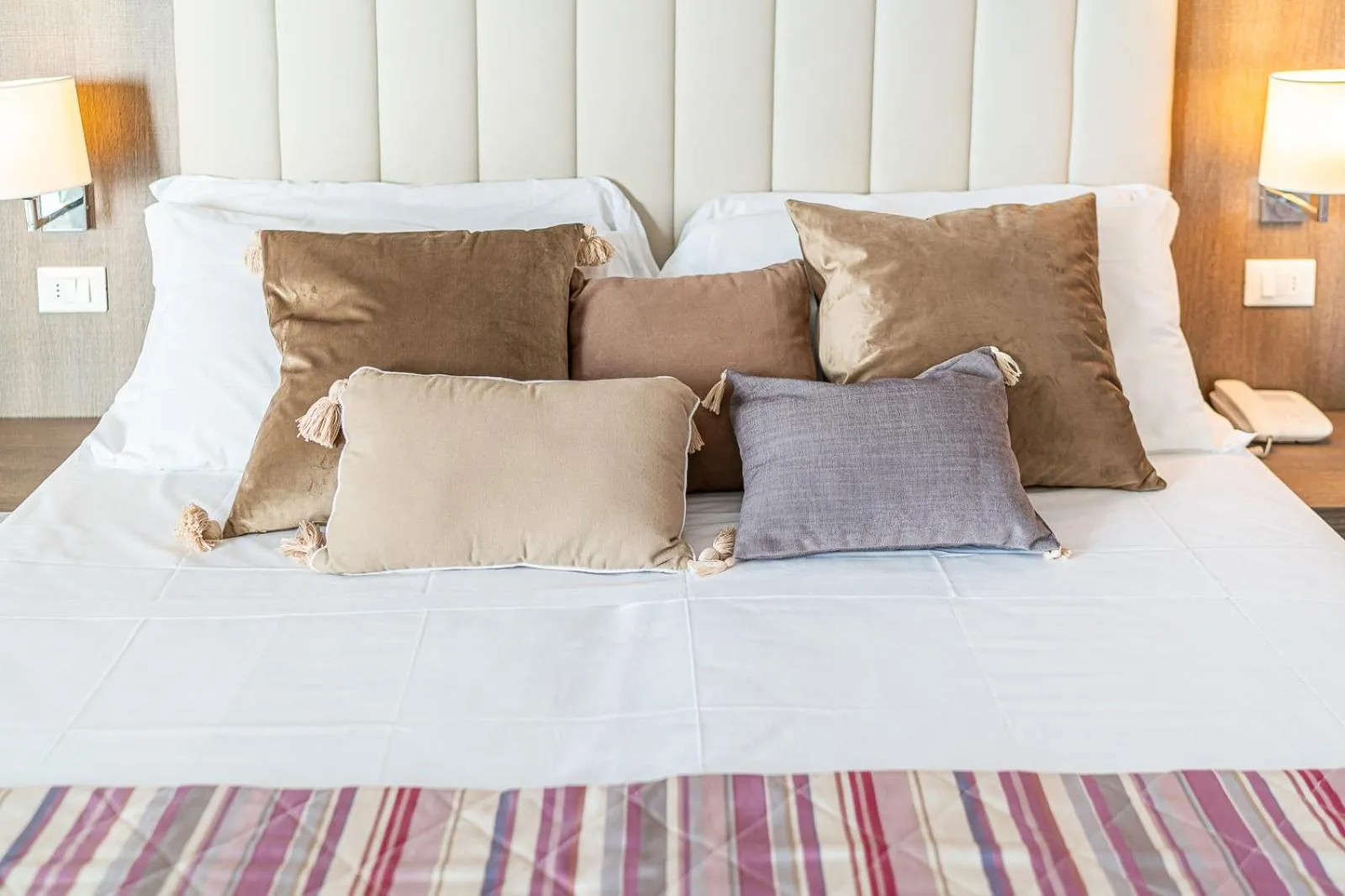 Bed in Hotel Karinzia