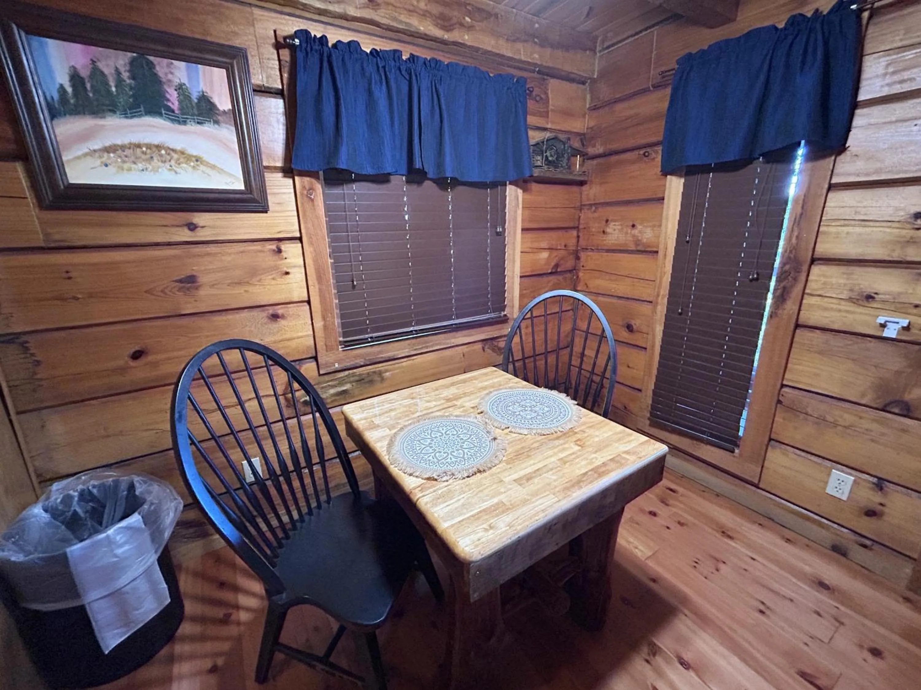 Dining area in Love Shack