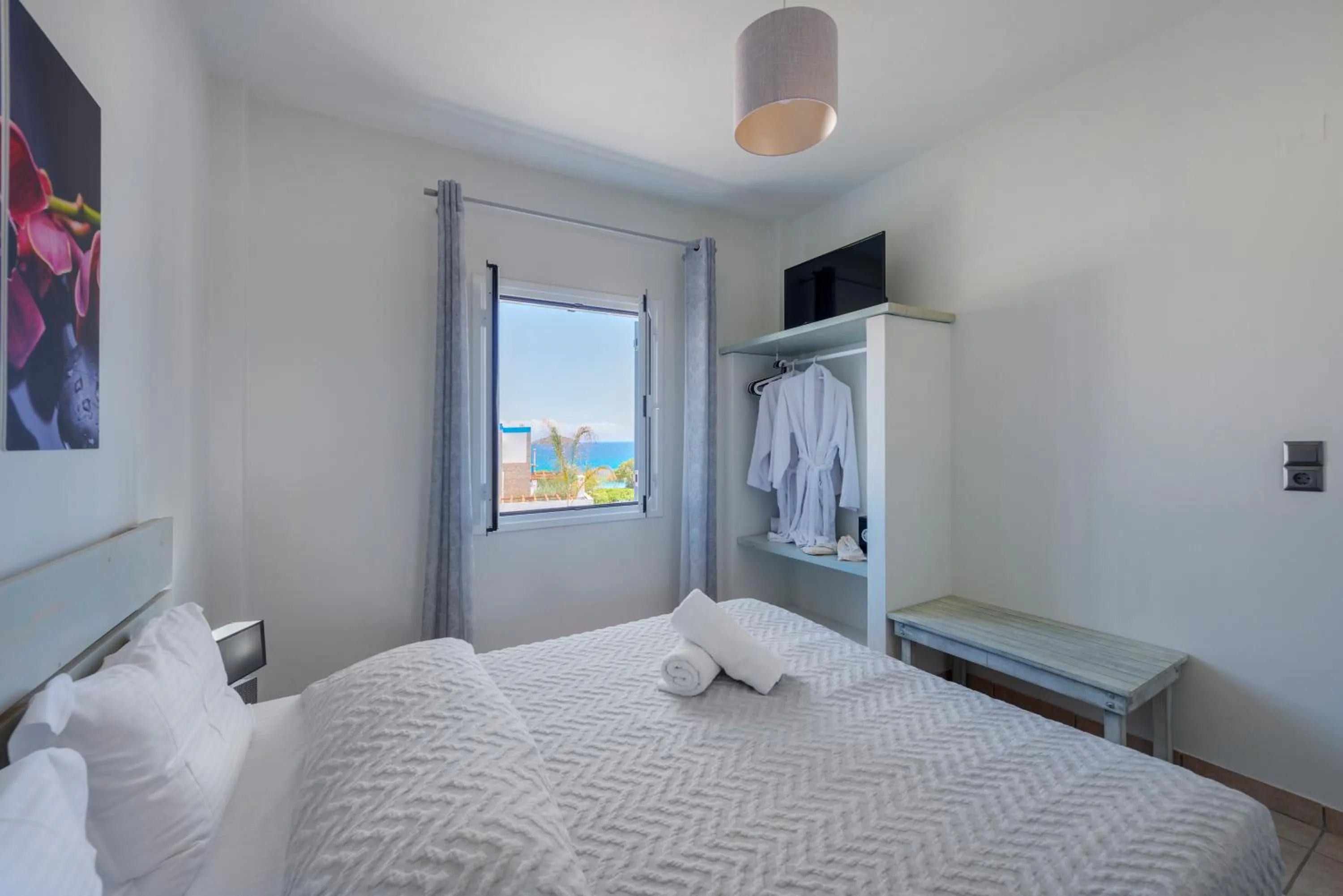 Bed in Aegean Paradiso Vacation Club - "Adults Only"