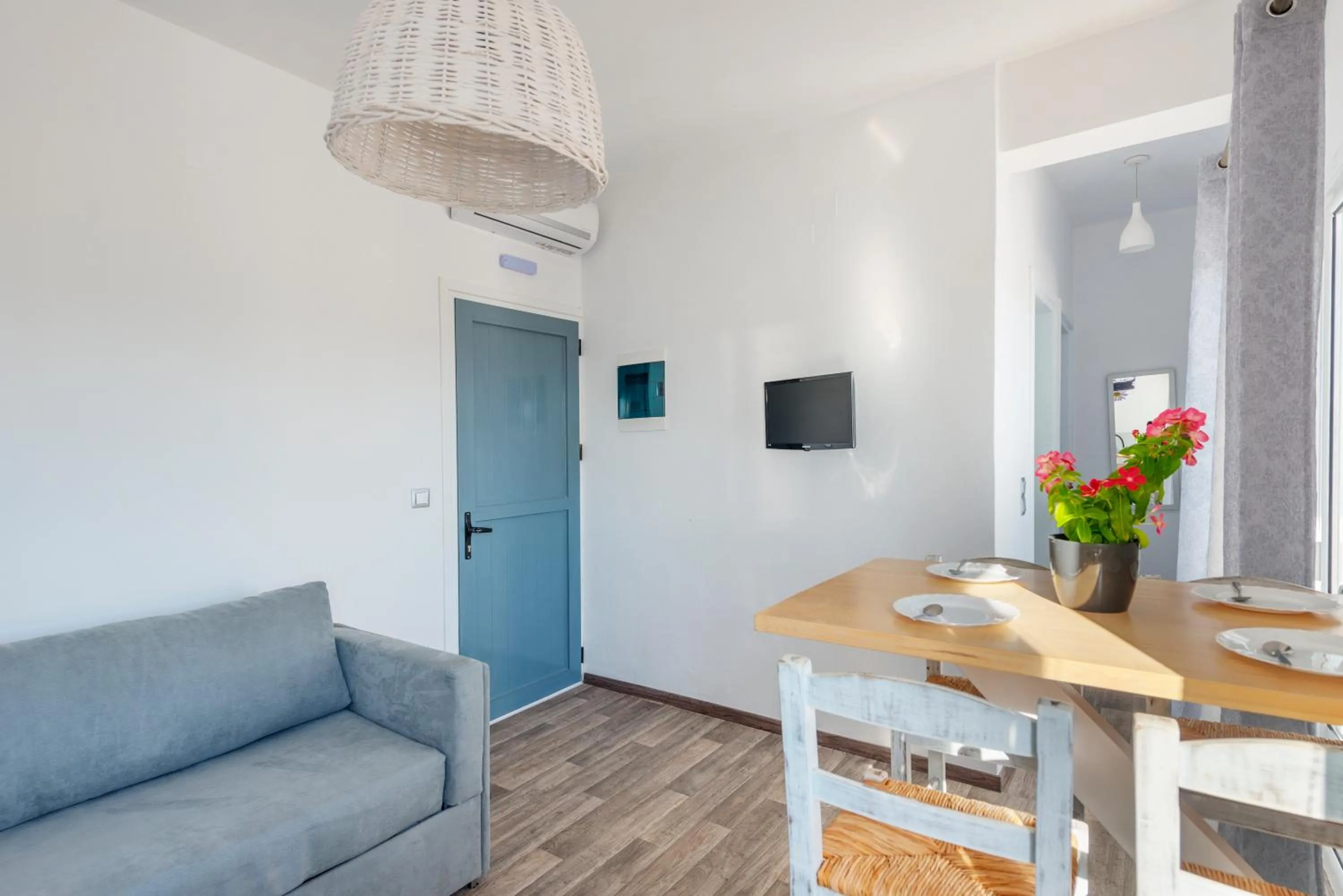 Communal lounge/ TV room in Aegean Paradiso Vacation Club - "Adults Only"