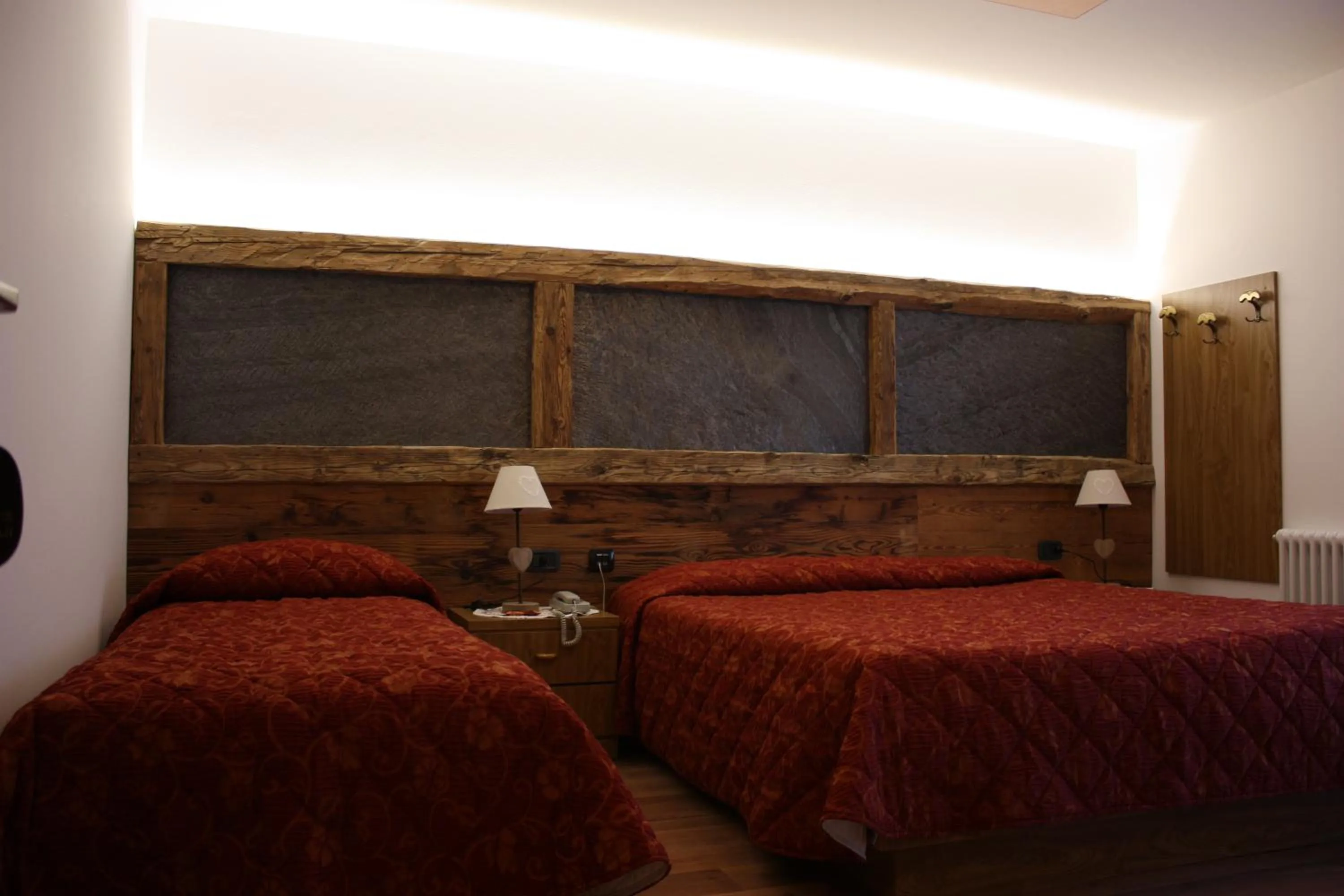 Bed in Hotel Ciampian