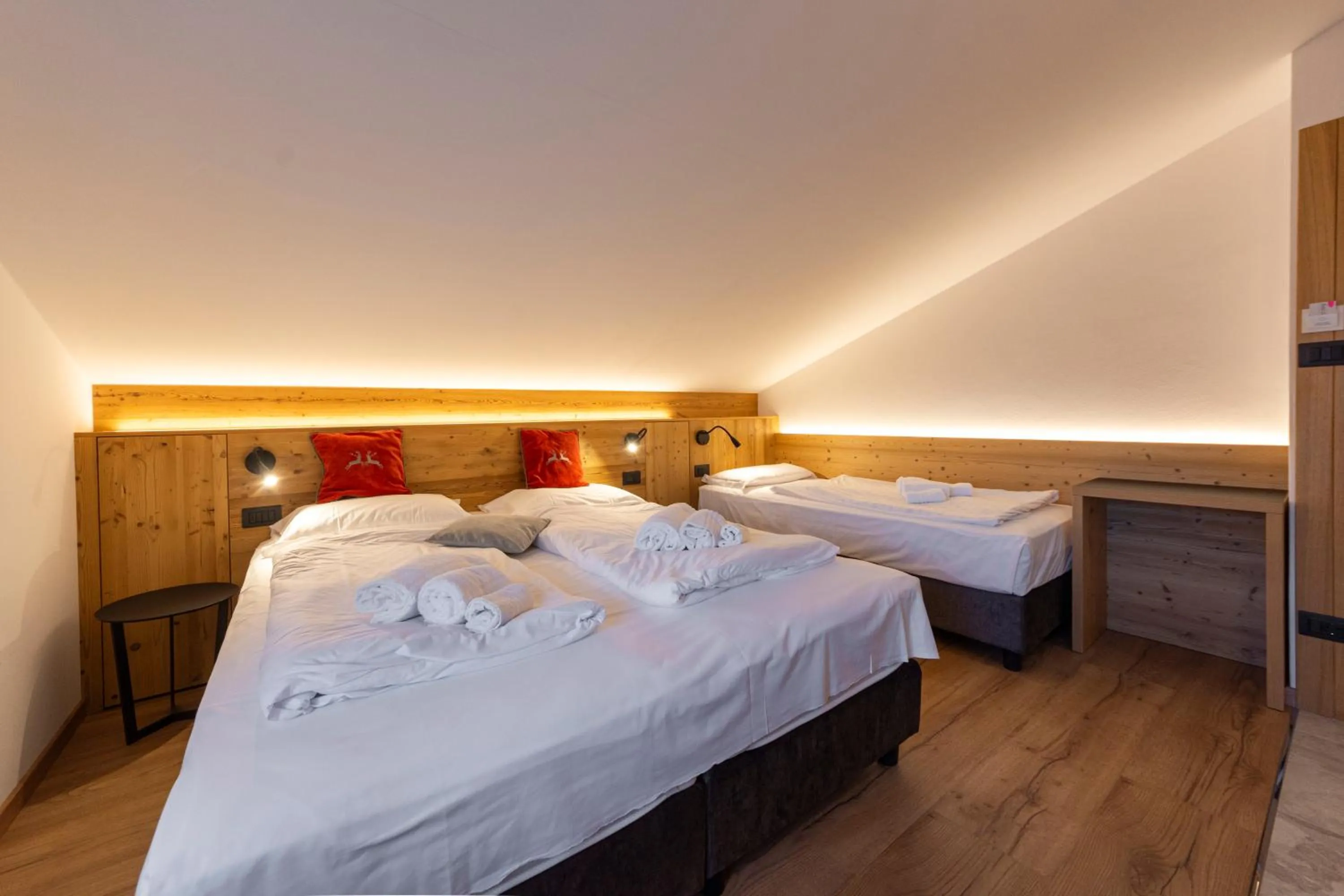 Bed in Hotel Ciampian