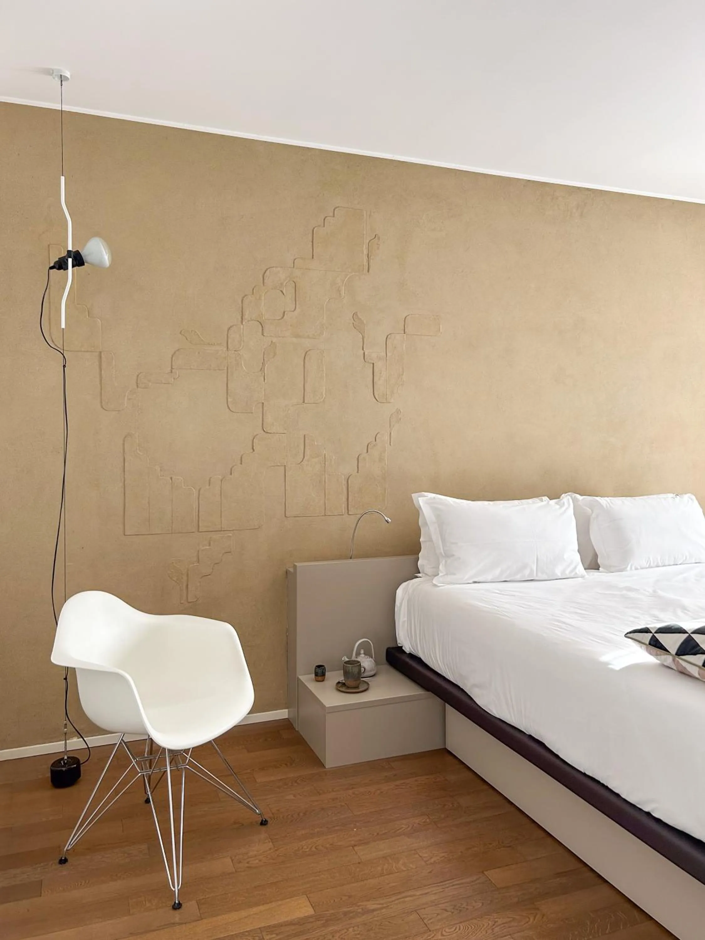 Decorative detail, Bed in Le Nove Hotel