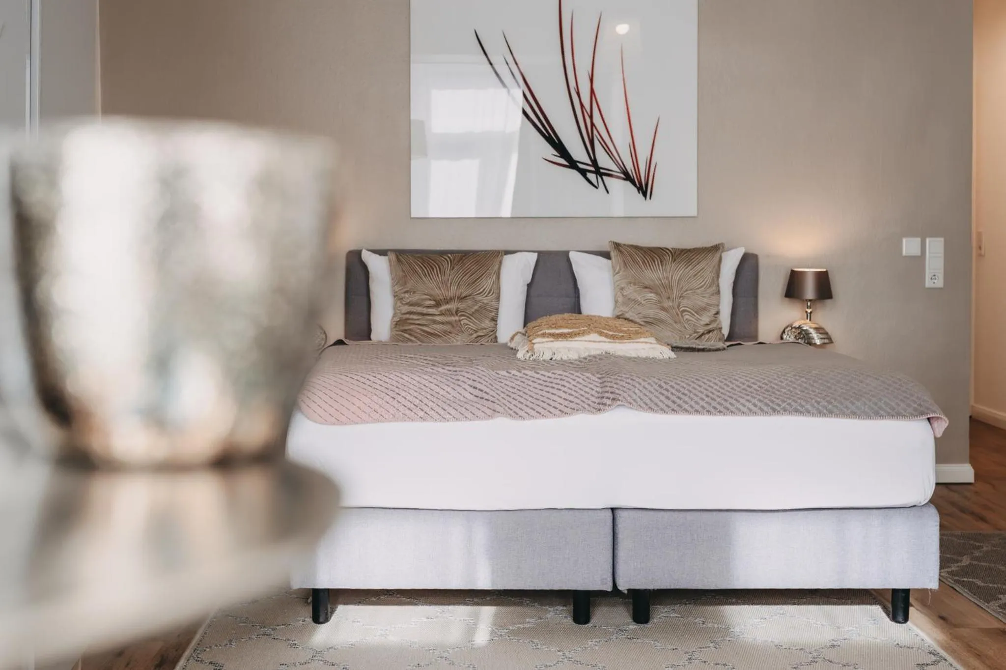 Seating area, Bed in Boutique Hotel Villa Monika