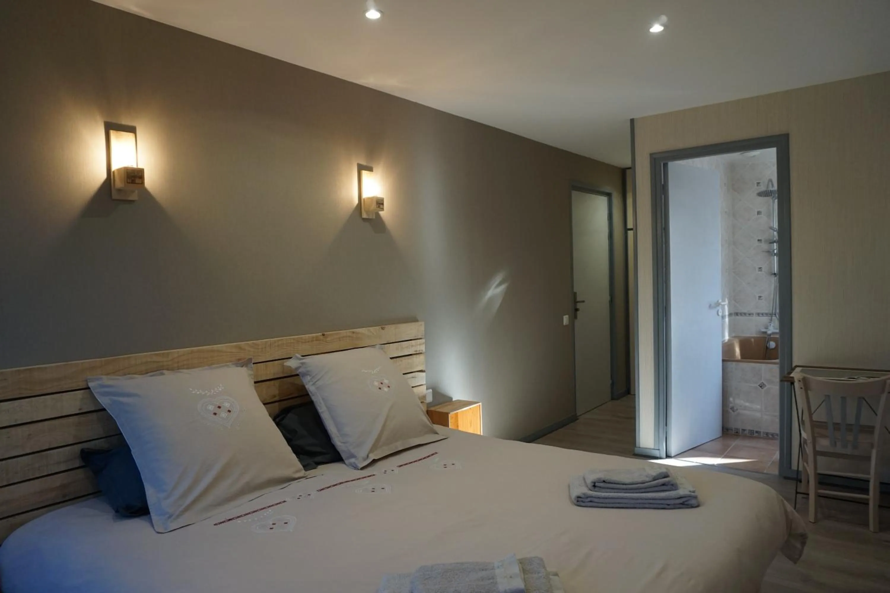 Bed in Chambres et table d’hôtes le Barret