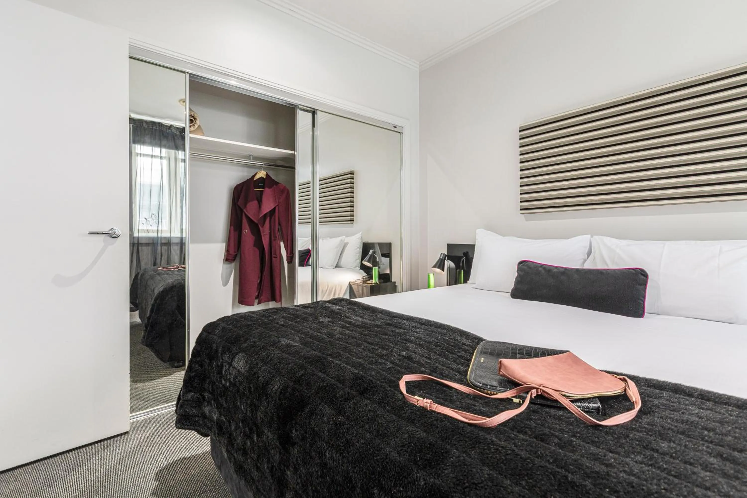 Bedroom, Bed in Punthill Apartment Hotel - Flinders Lane