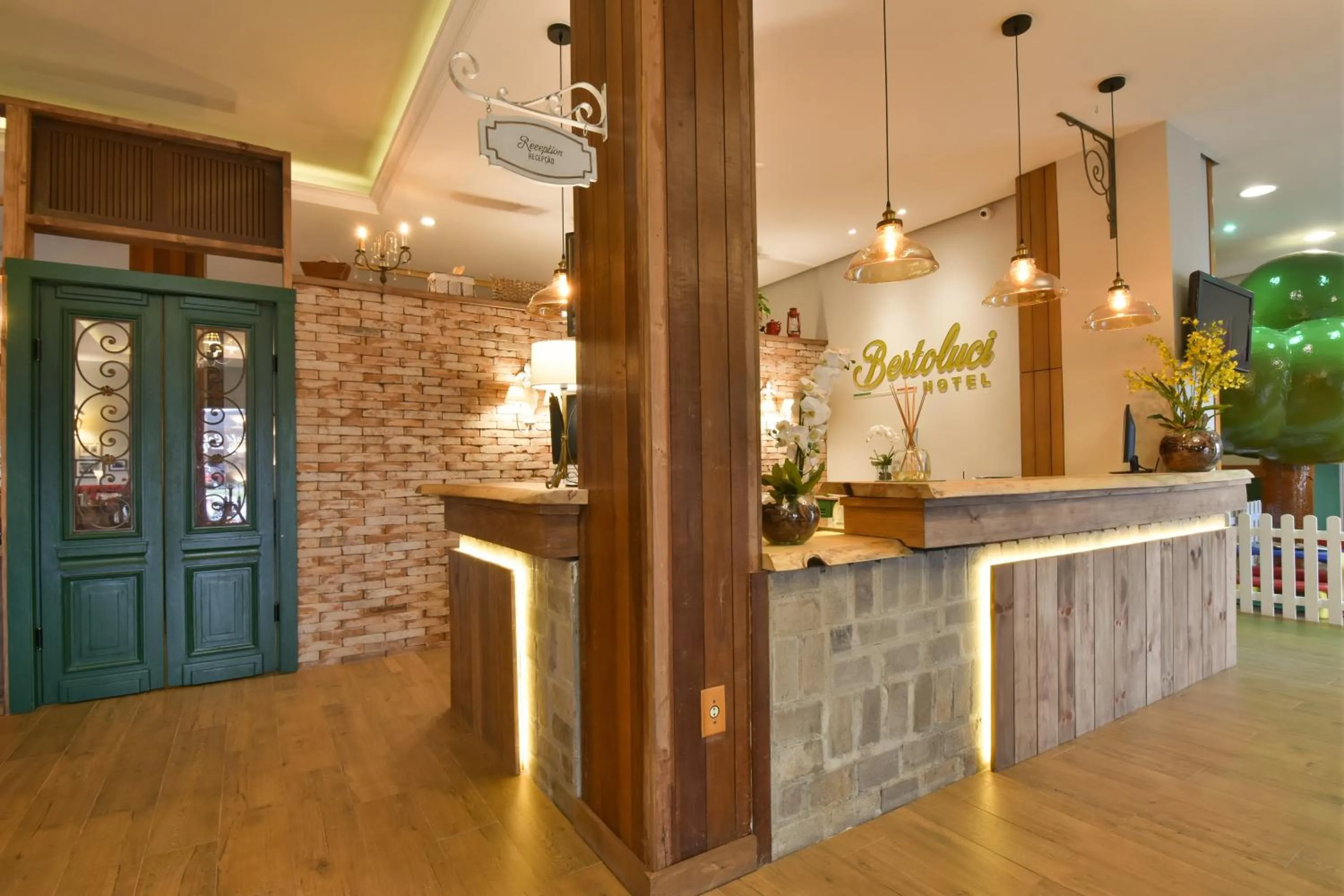 Lobby or reception in Hotel Bertoluci