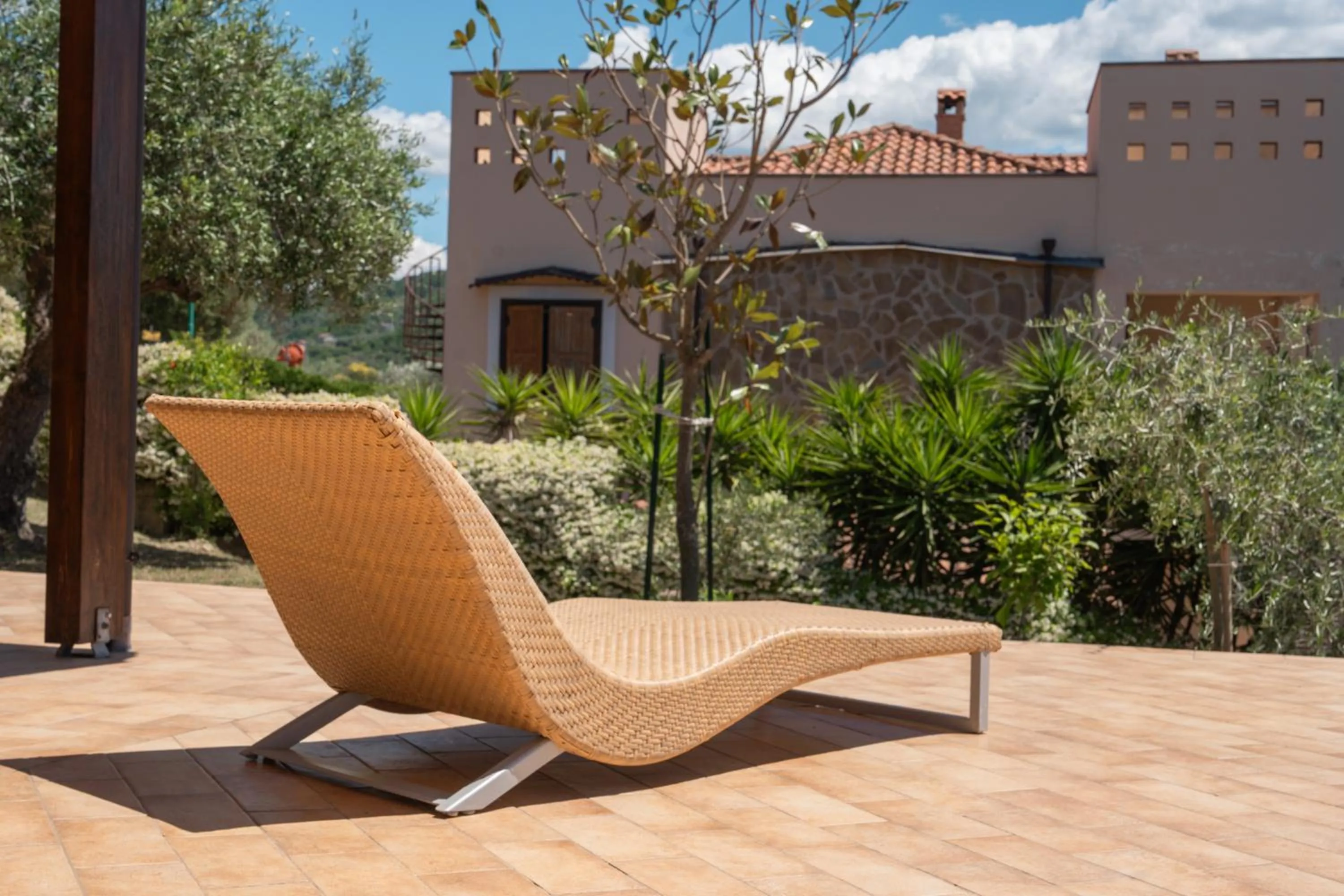 sunbed in Villa Santangelo