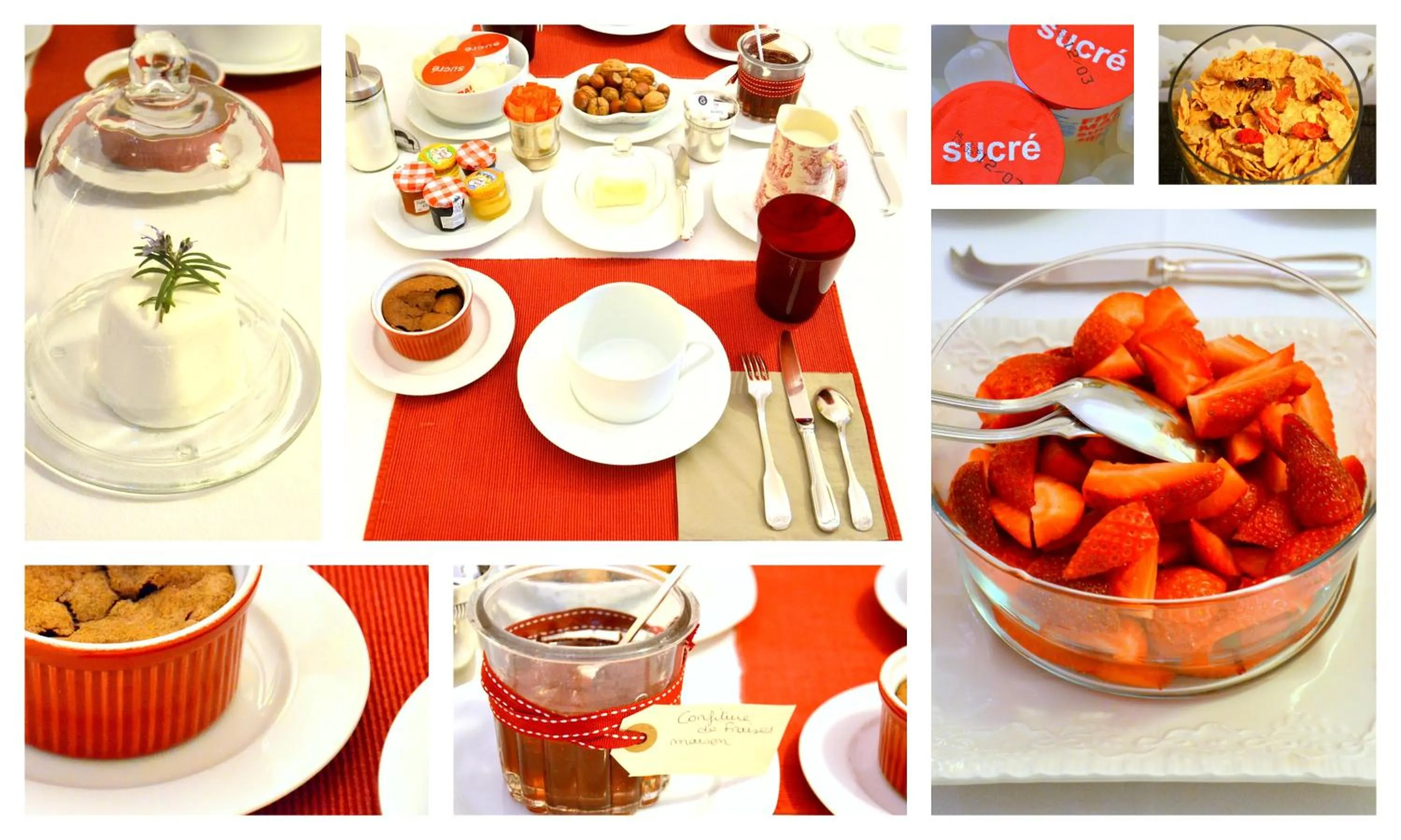 Food close-up in Clos de Bellefontaine B&B