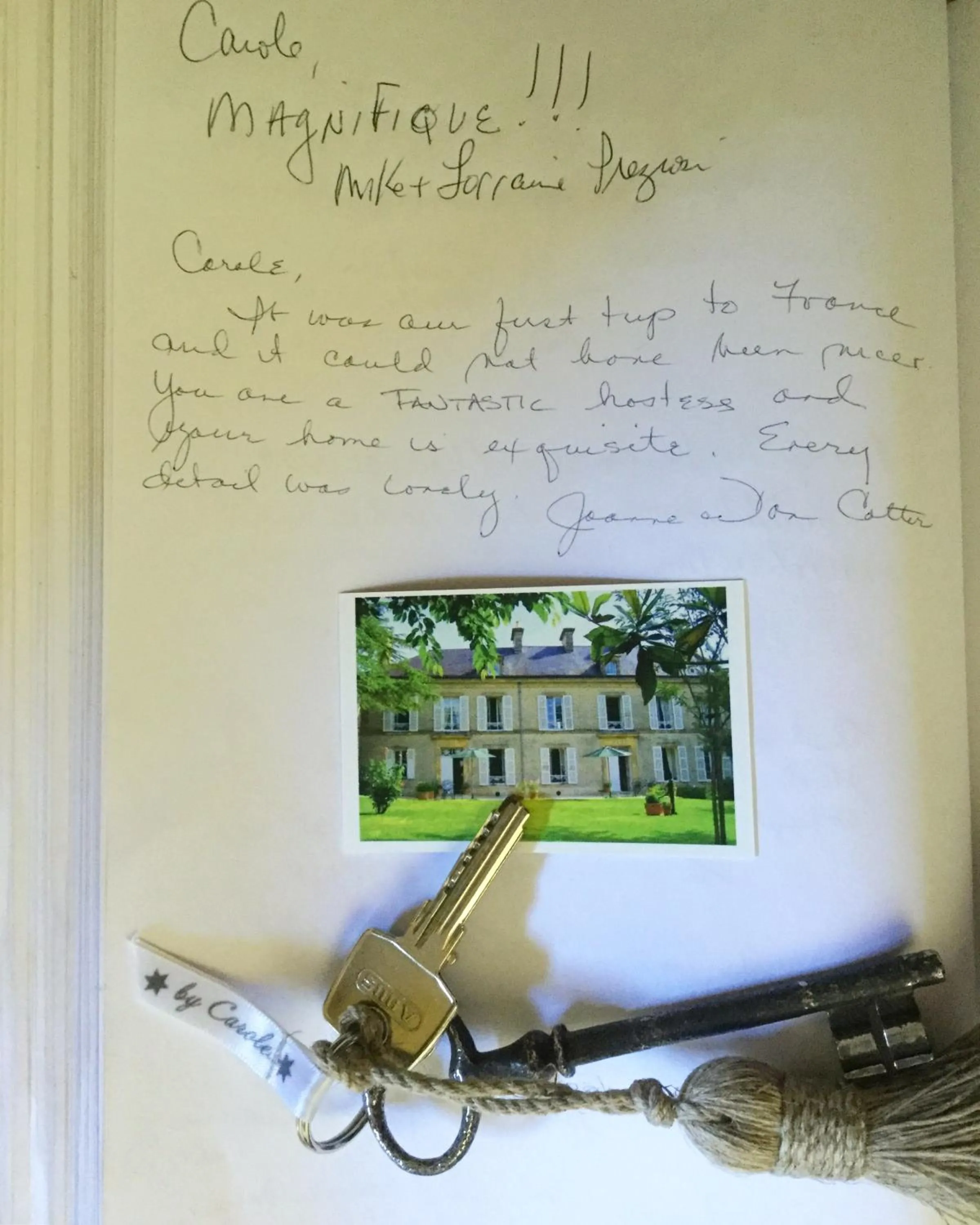 Certificate/Award in Clos de Bellefontaine B&B