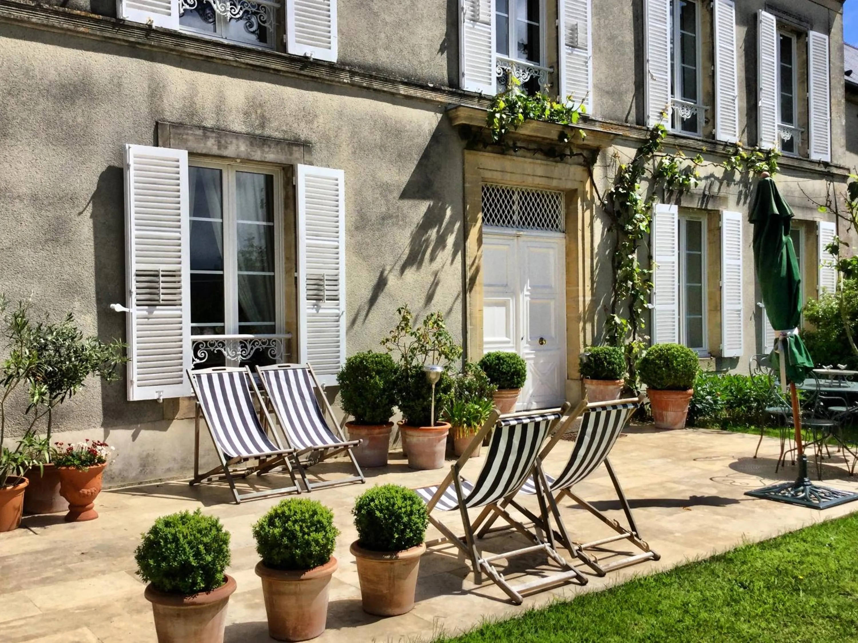 Balcony/Terrace in Clos de Bellefontaine B&B