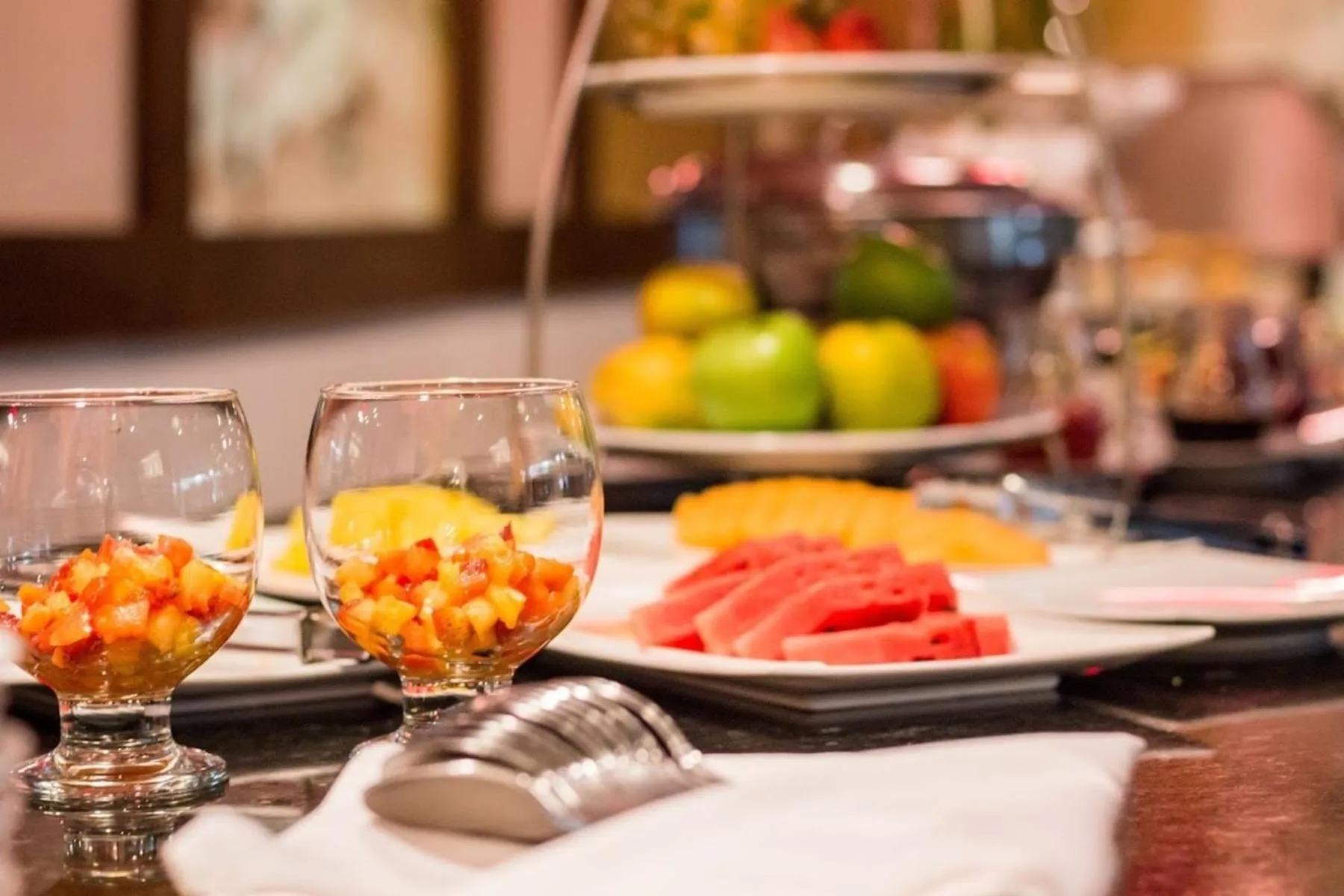 Buffet breakfast in Novelty Suites Hotel - Oviedo Mall