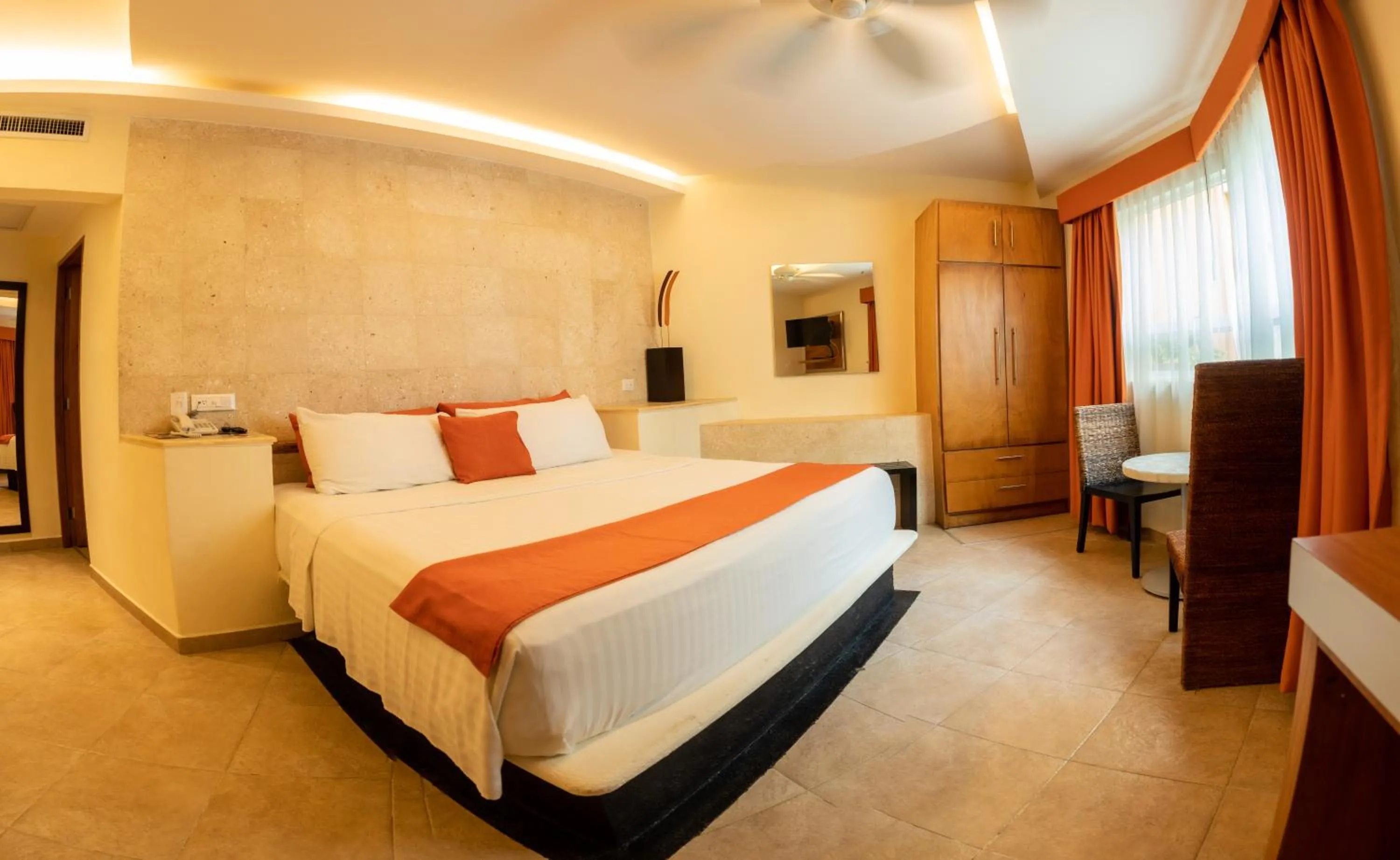 Bed in Artisan Playa Esmeralda Family Beach Hotel