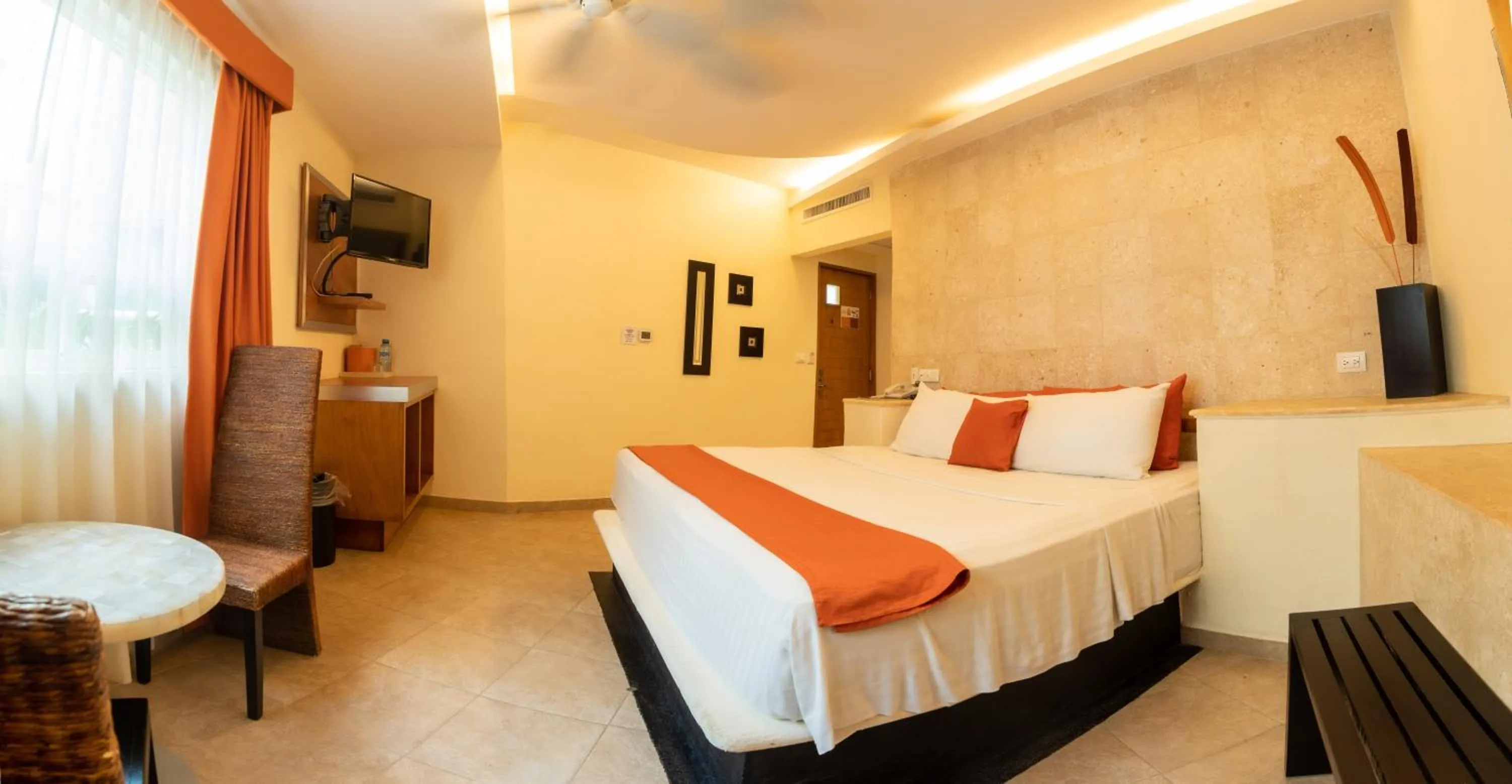 Bed in Artisan Playa Esmeralda Family Beach Hotel