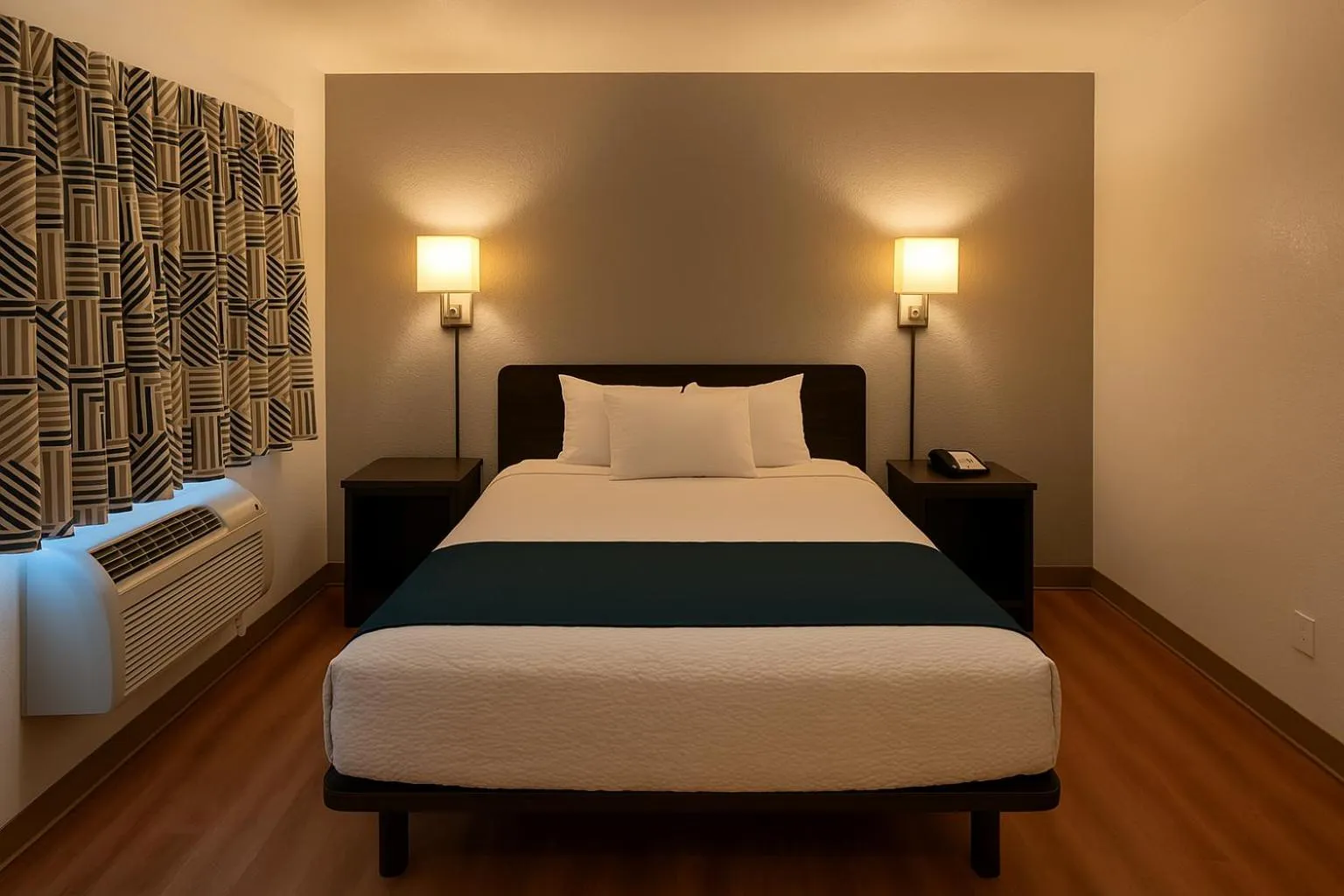 Bed in Motel 6-Duluth, MN