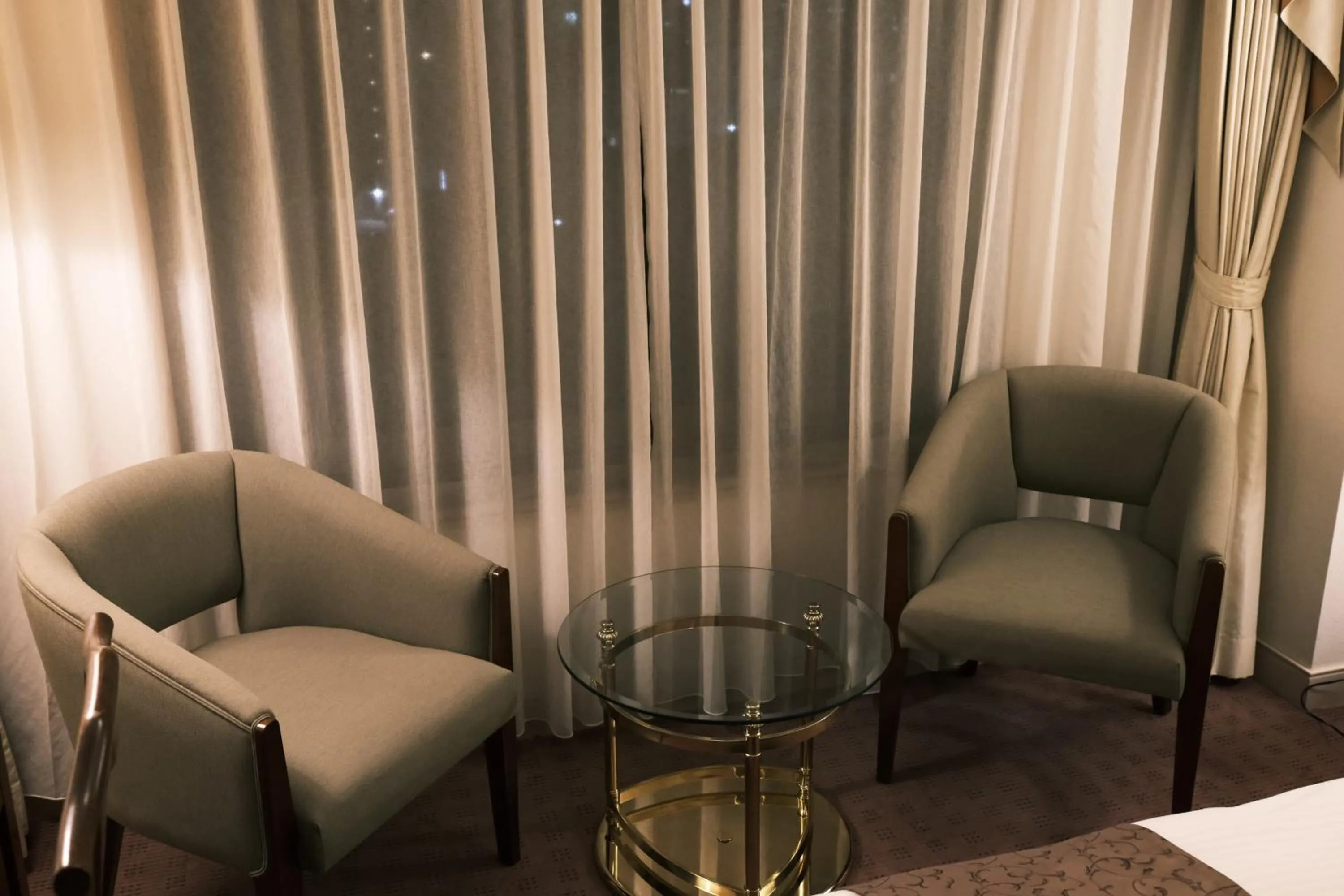 Seating area in Kurashiki Royal Art Hotel